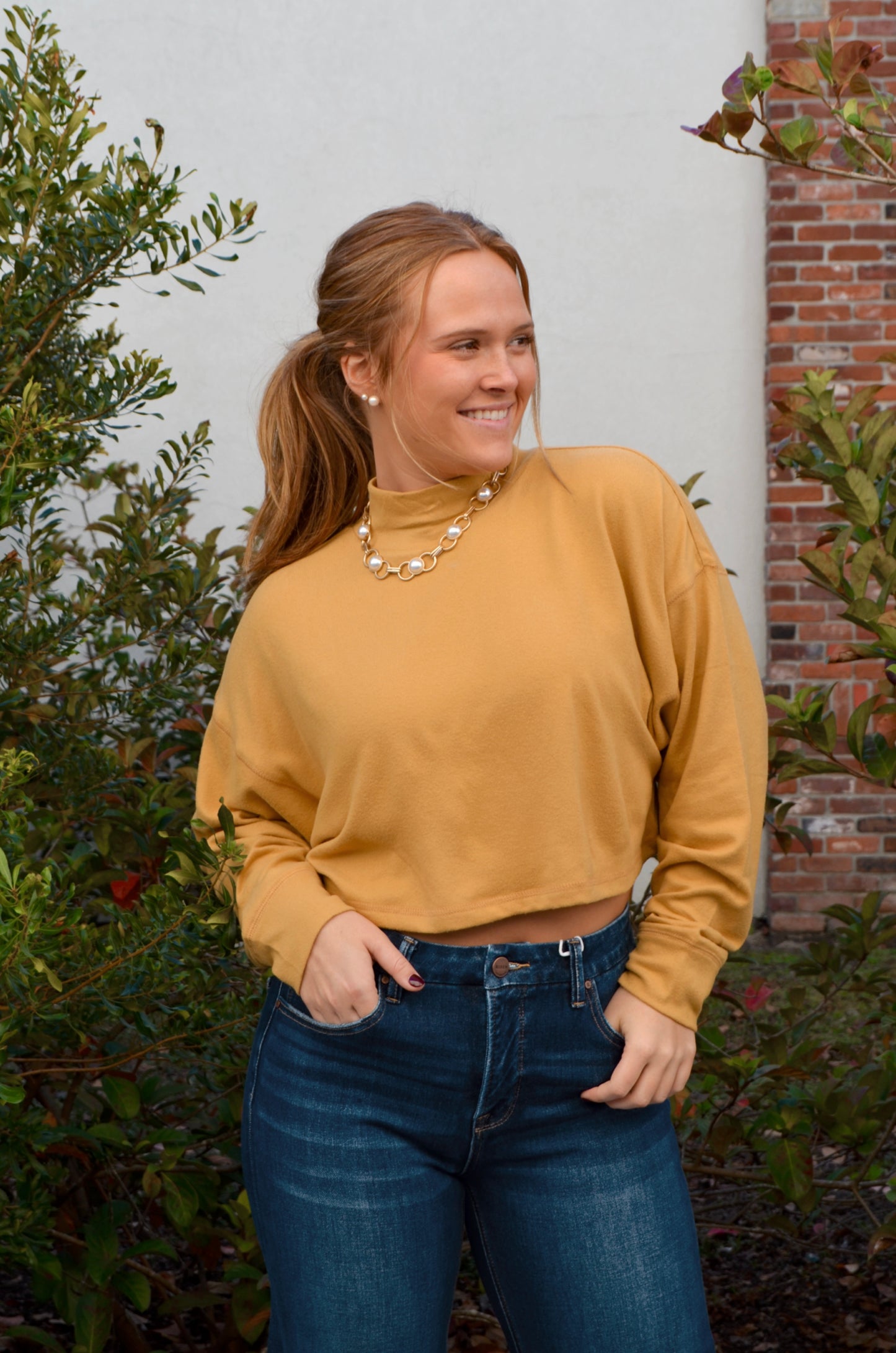 Goldie Mock-Neck Sweater