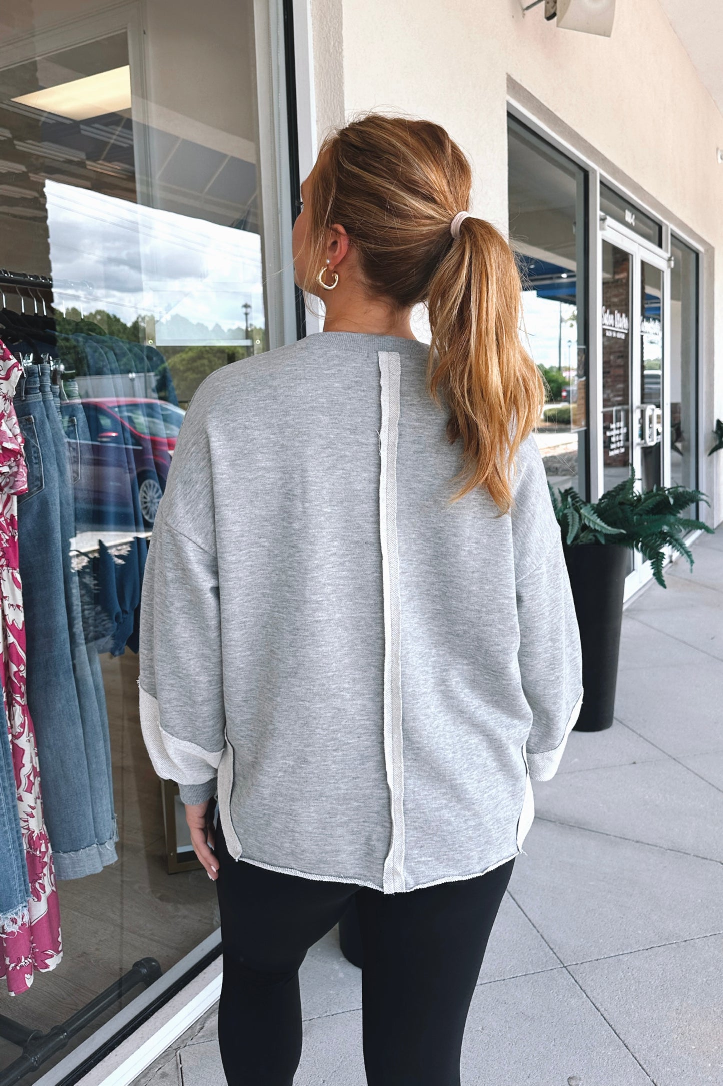 Brooklyn Raw-Edge Sweatshirt