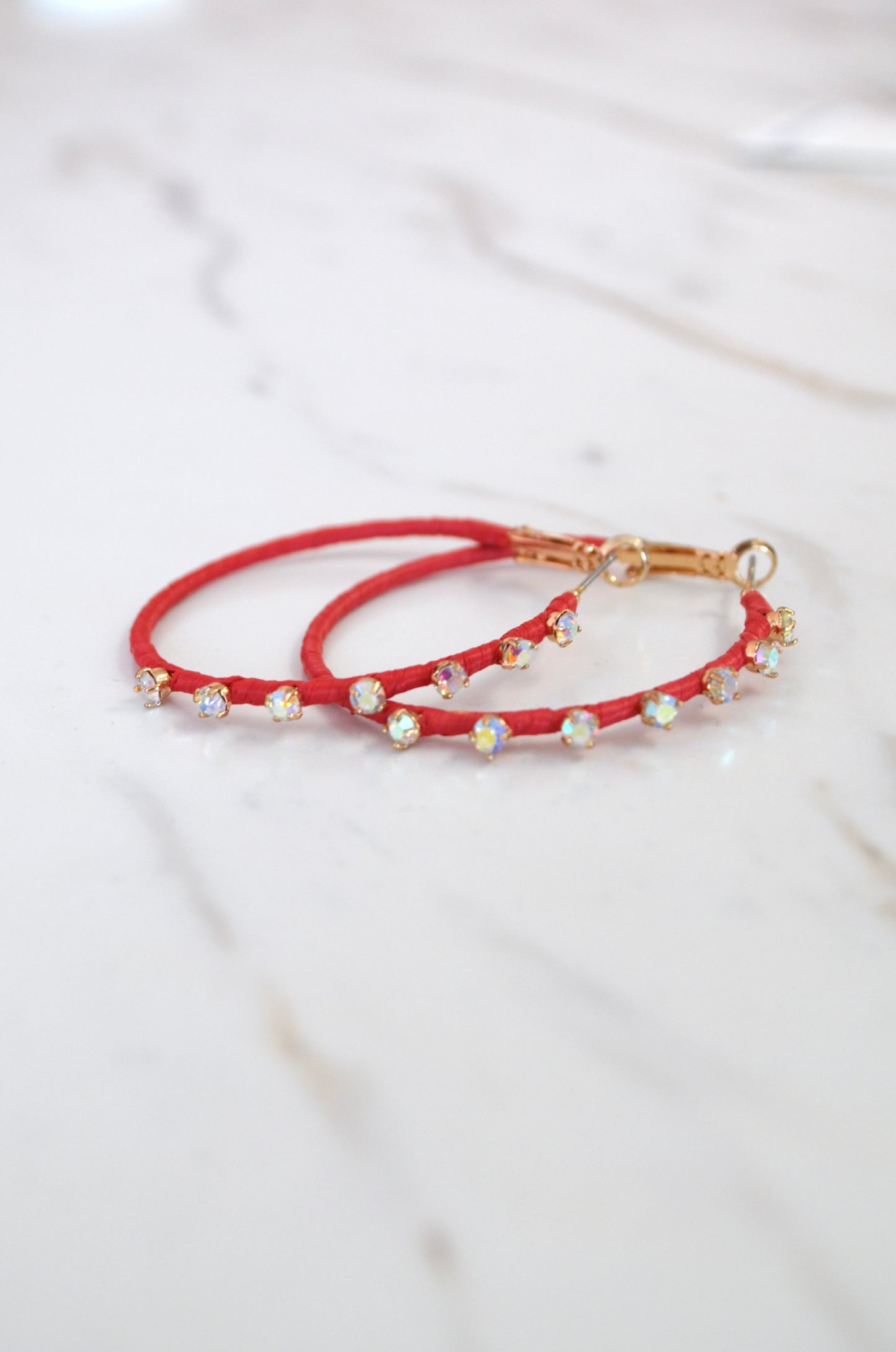 Raffia Stud Hoops