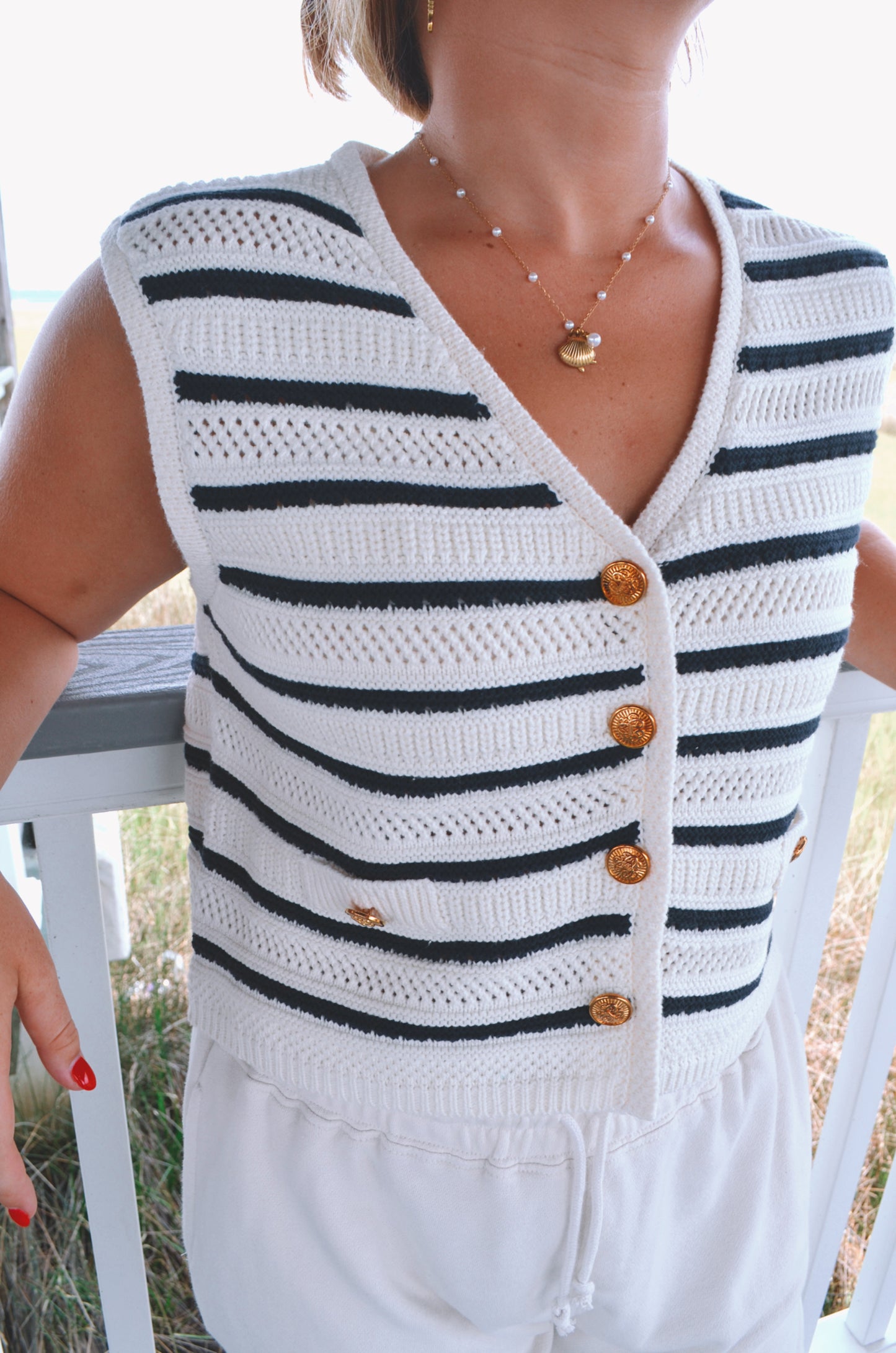 High Seas Striped Vest