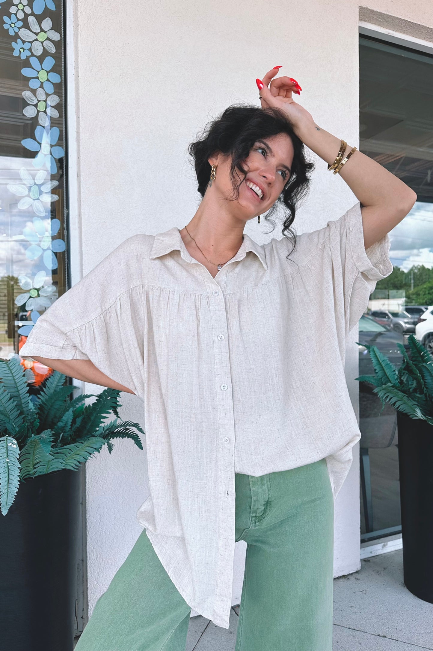 Kyler Button-Up Top