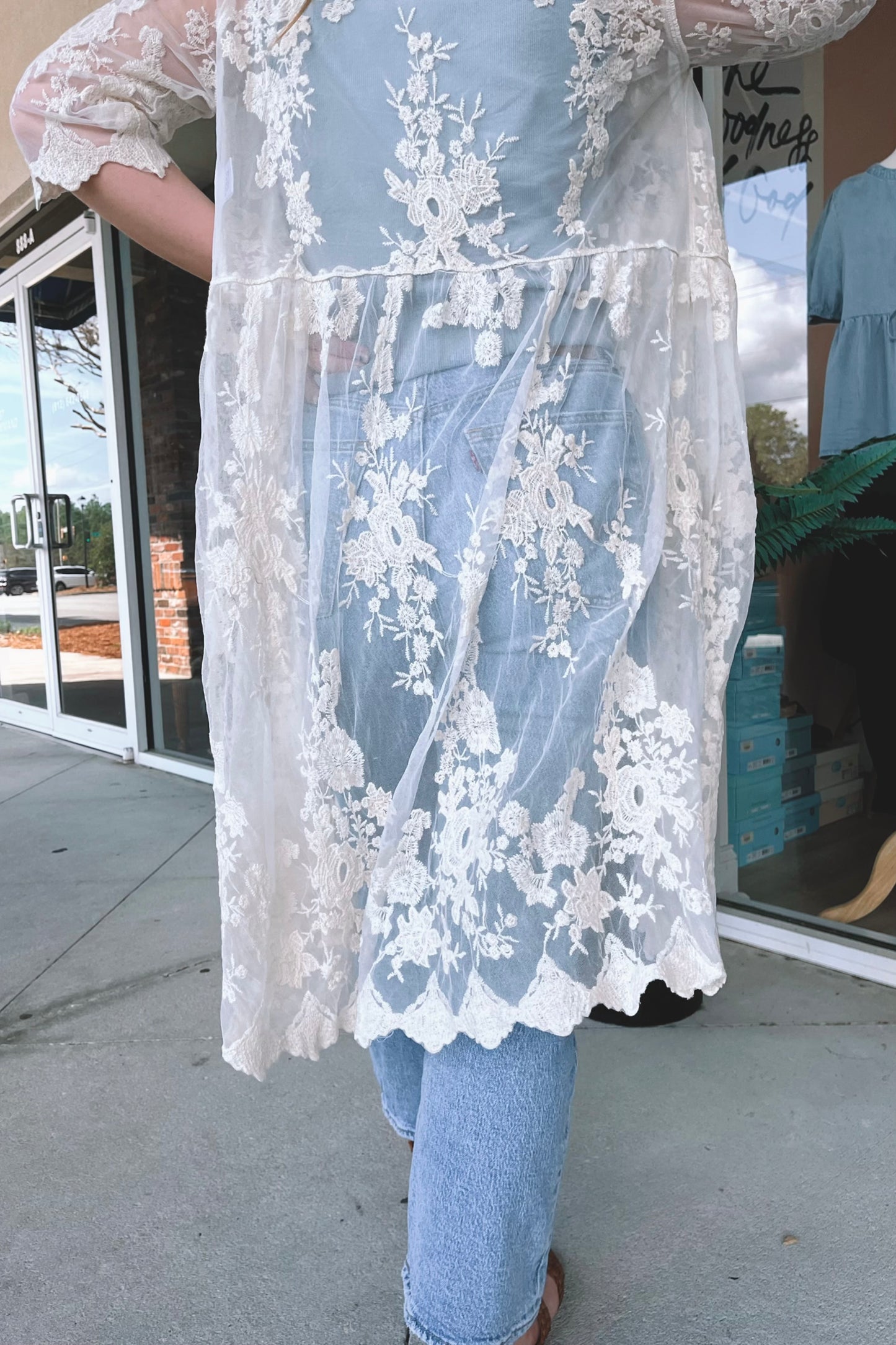 Lila Lace Kimono