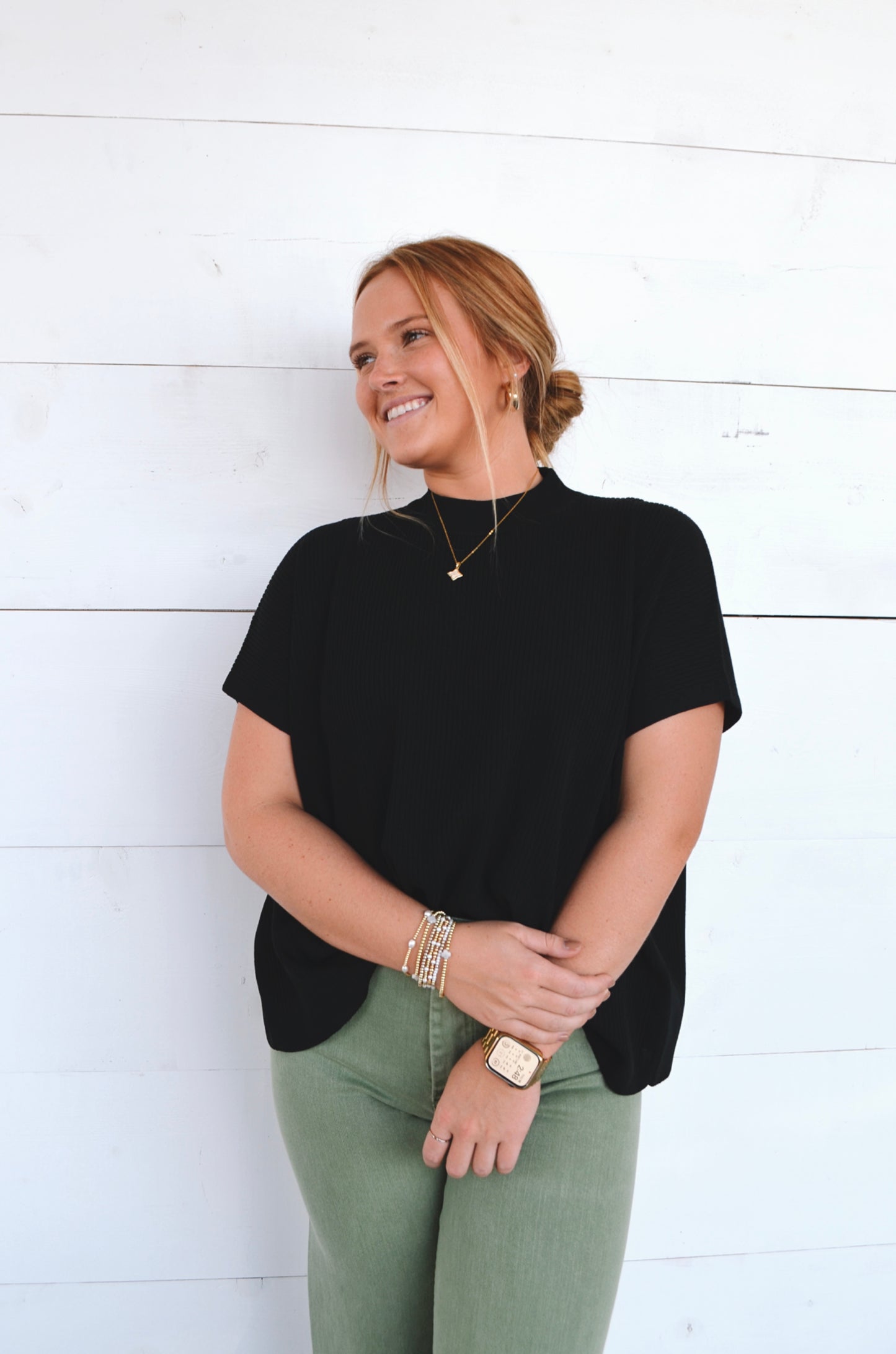 Kristy Mock Neck Top