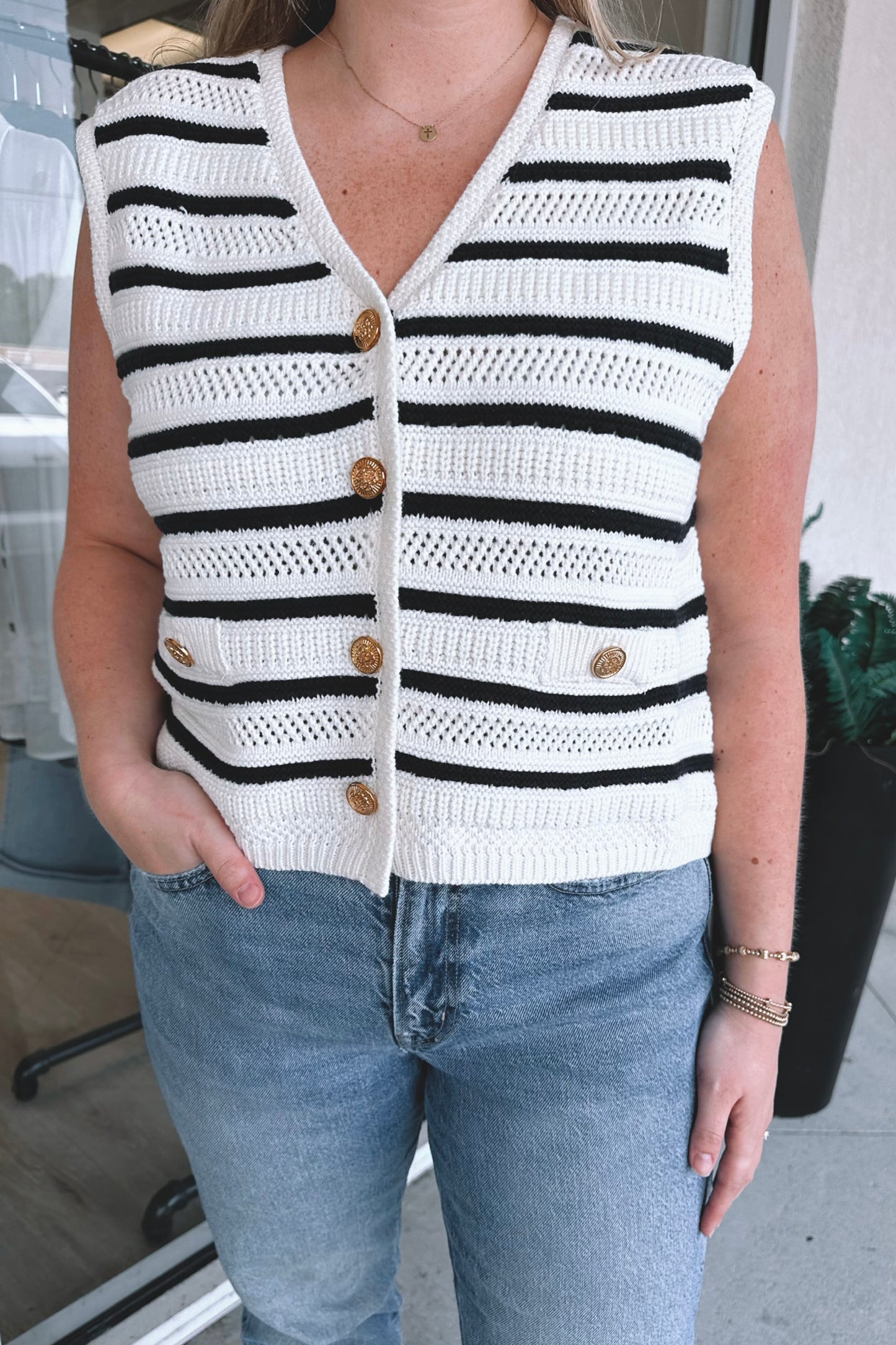 High Seas Striped Vest