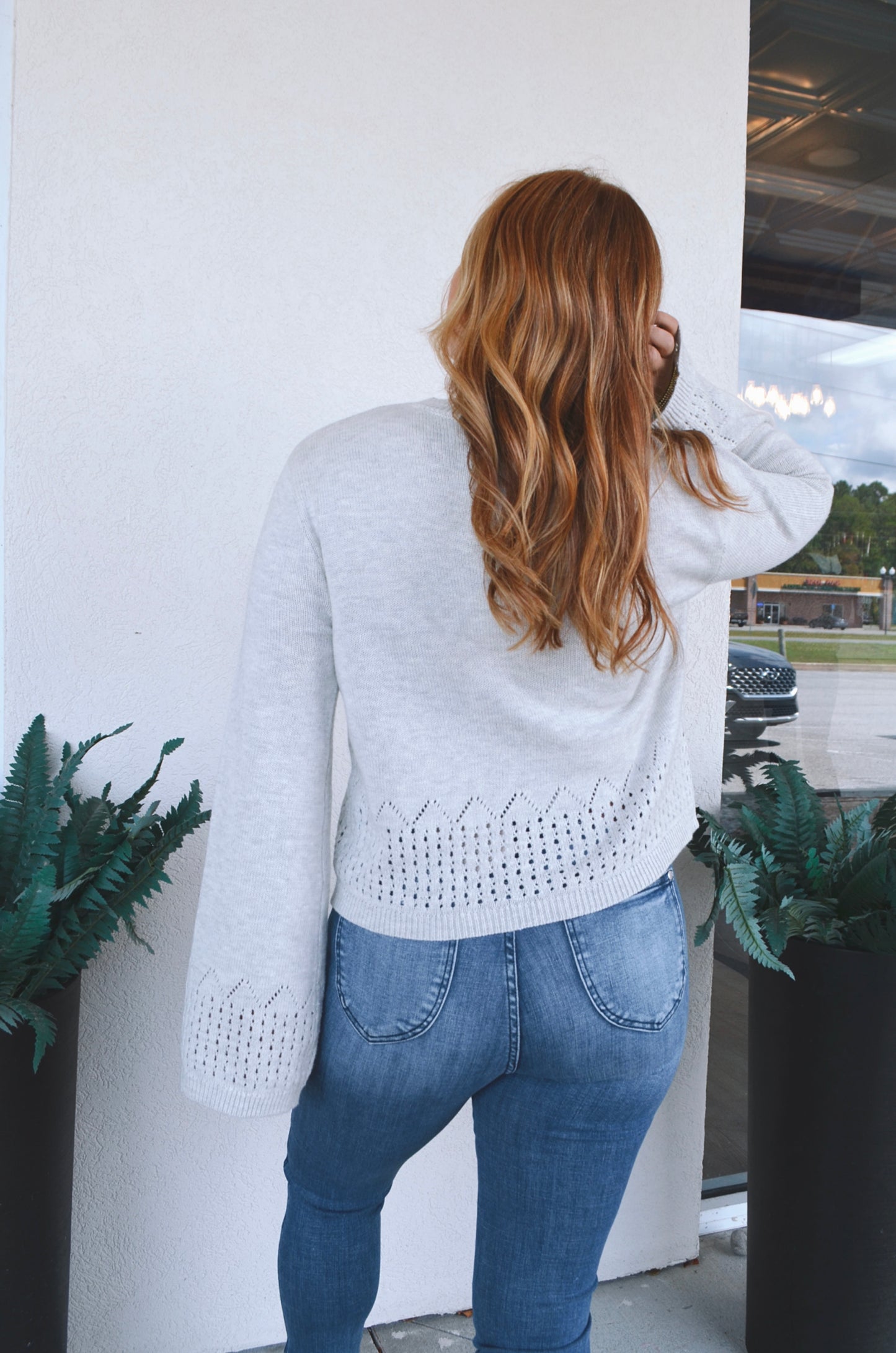 Elsie Eyelet Sweater