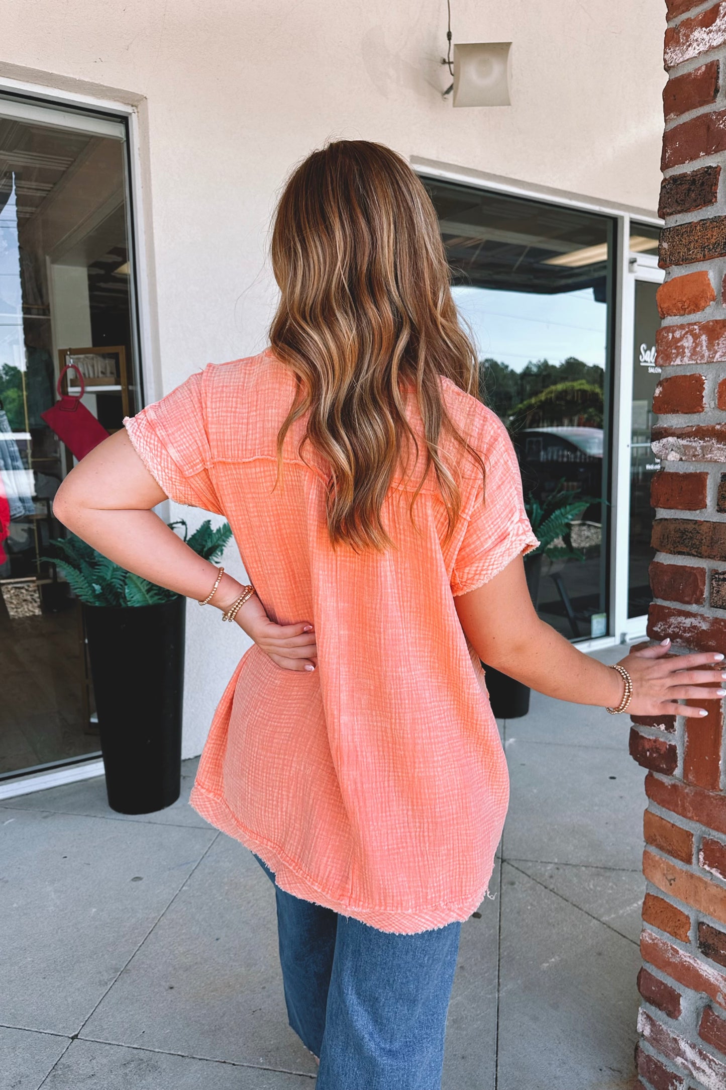 Gabby Gauze Top
