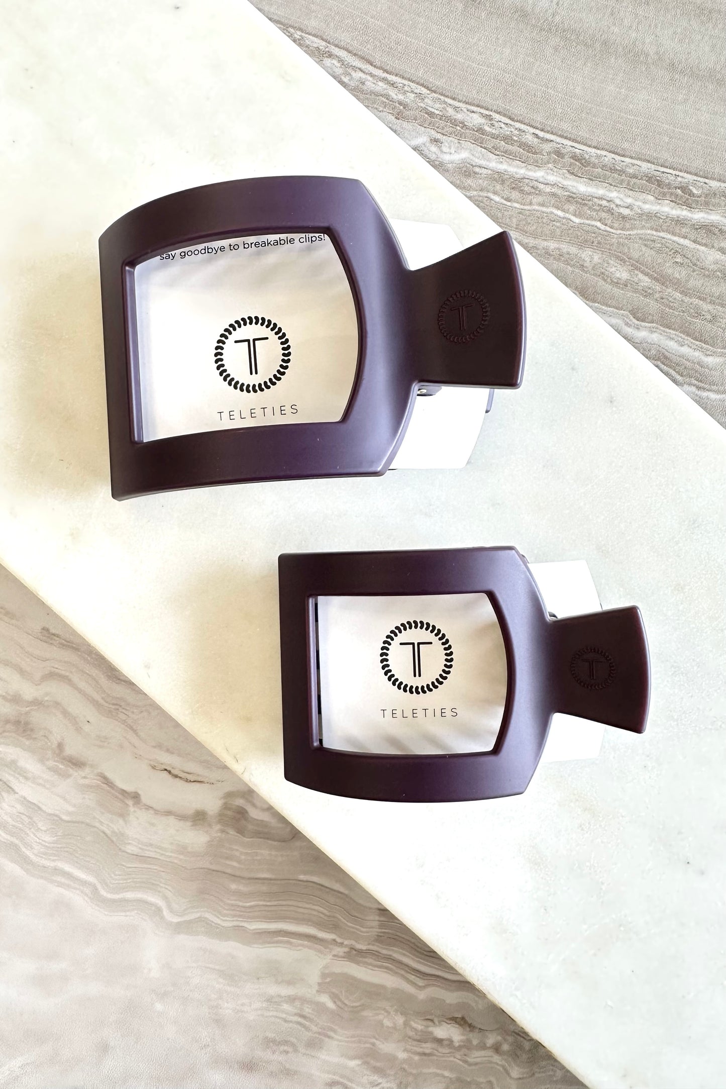 Square Teletie Flat Clip