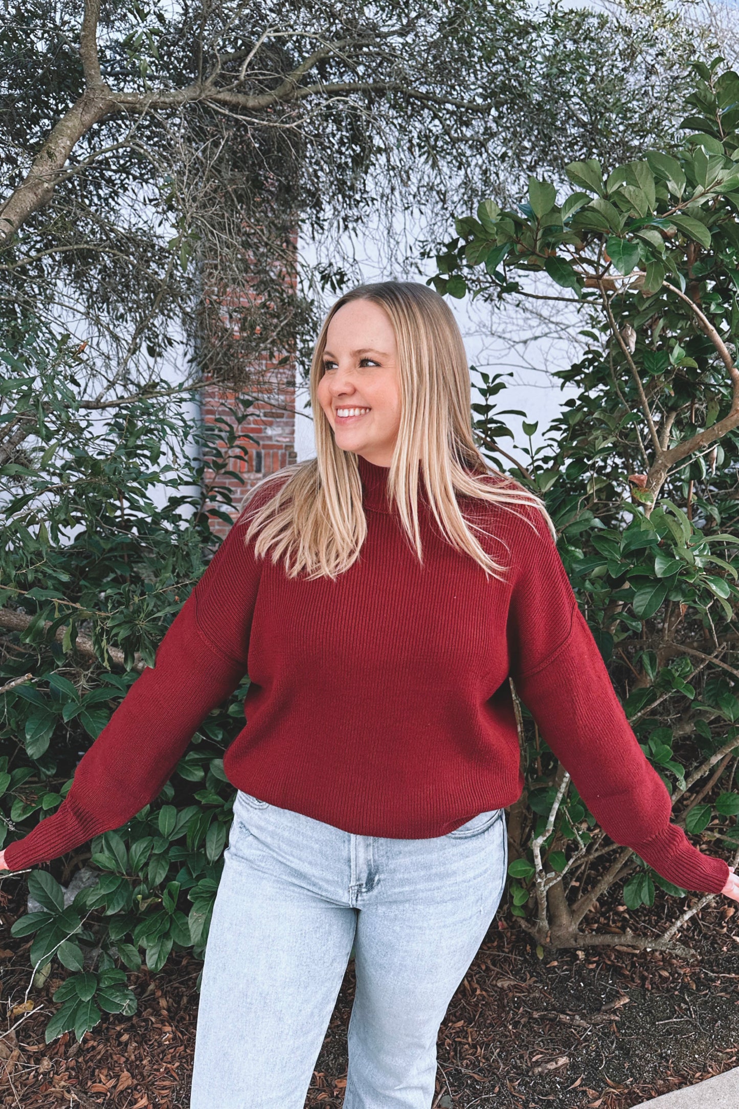 Nessa Mock-Neck Sweater