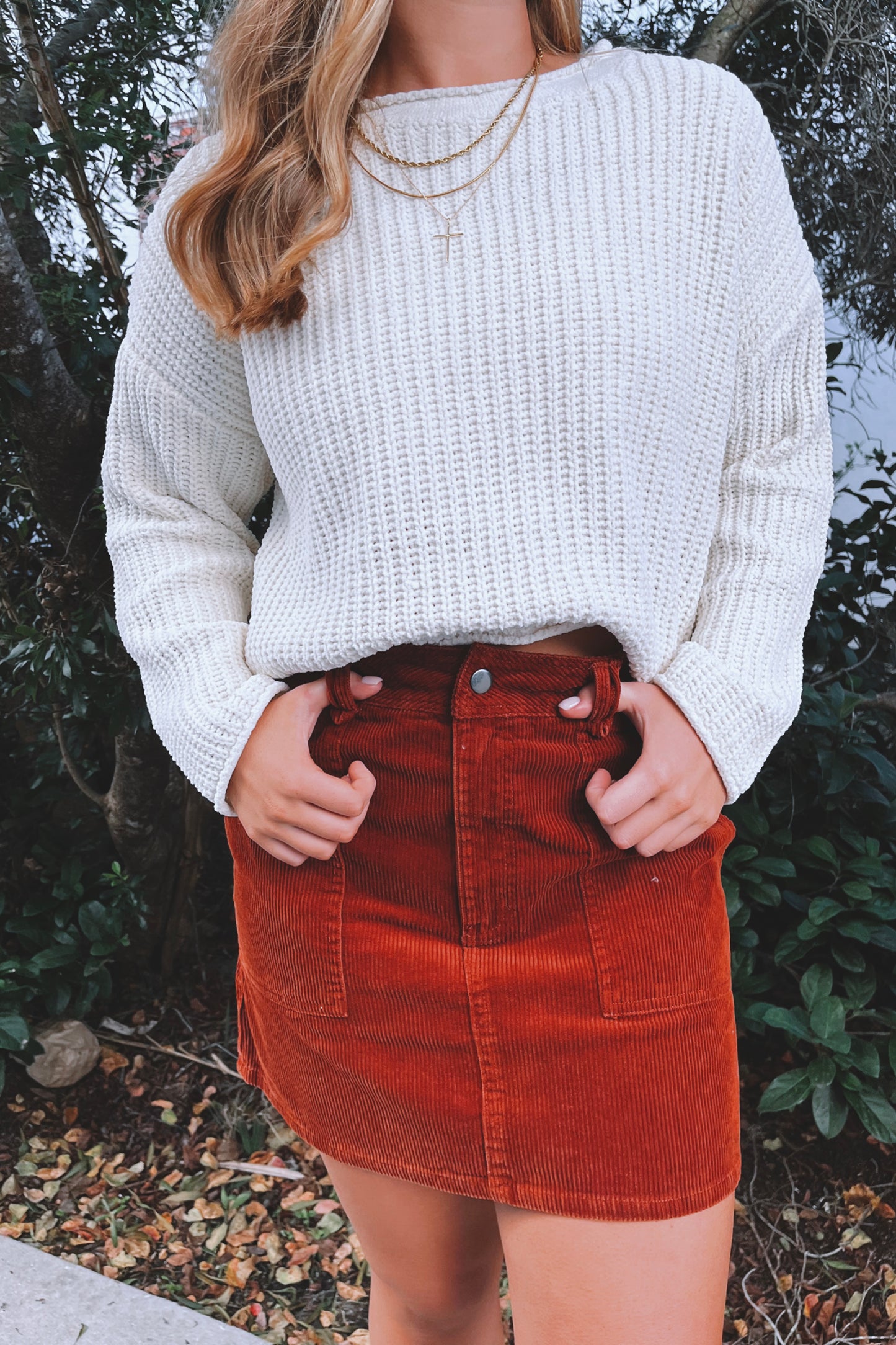 Kacie Corduroy Skirt