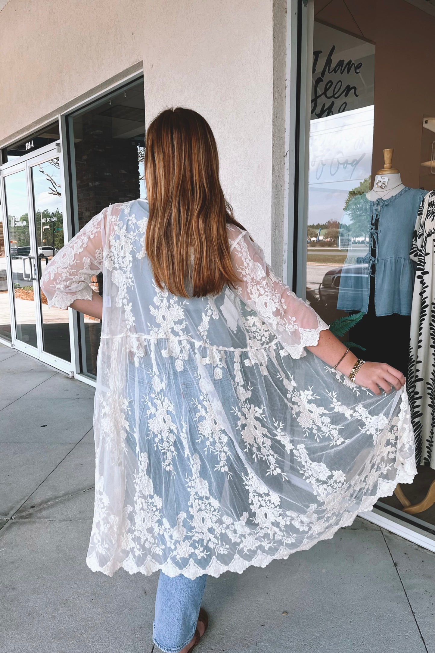 Lila Lace Kimono