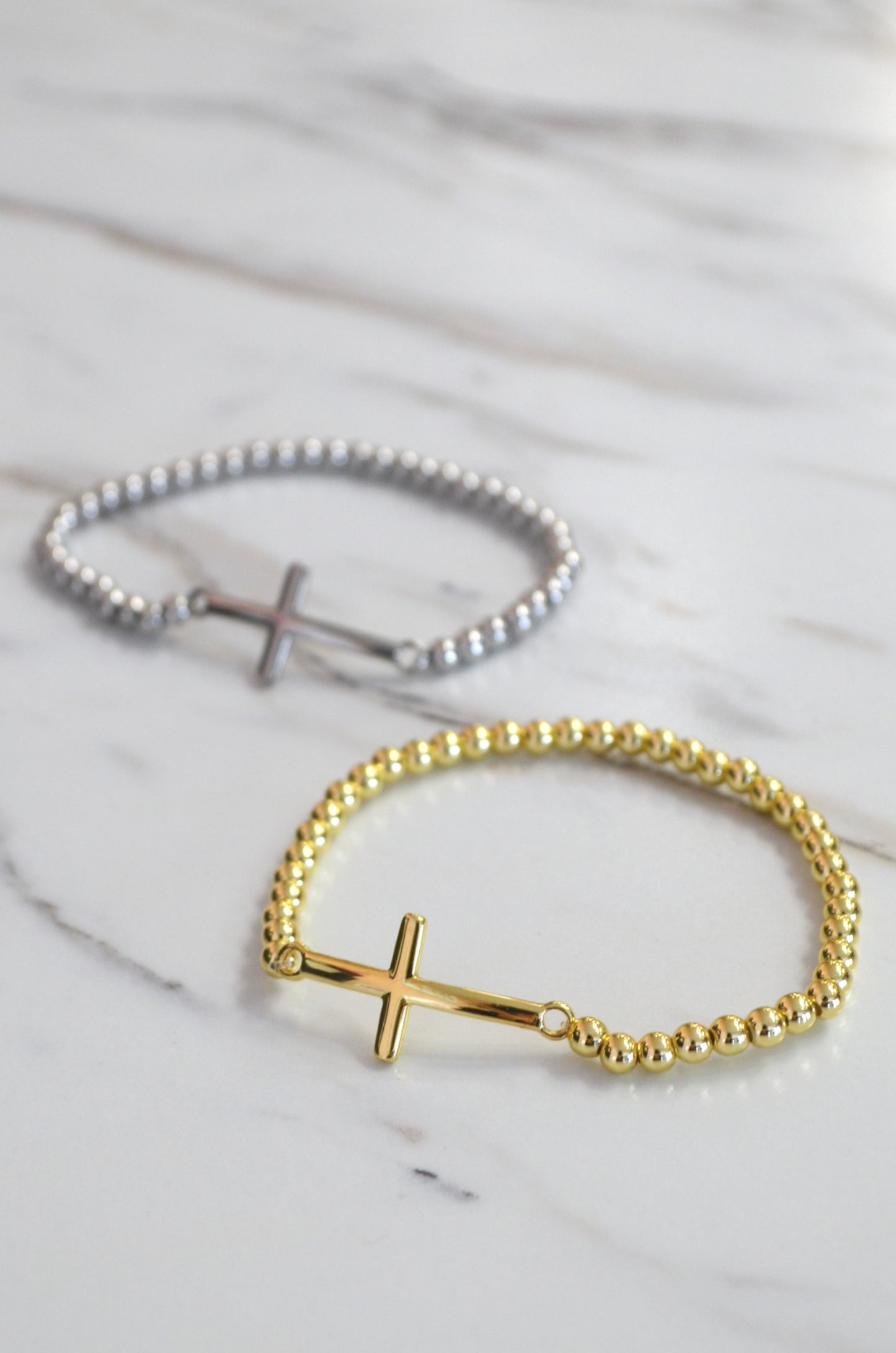 SS Cross Bracelet