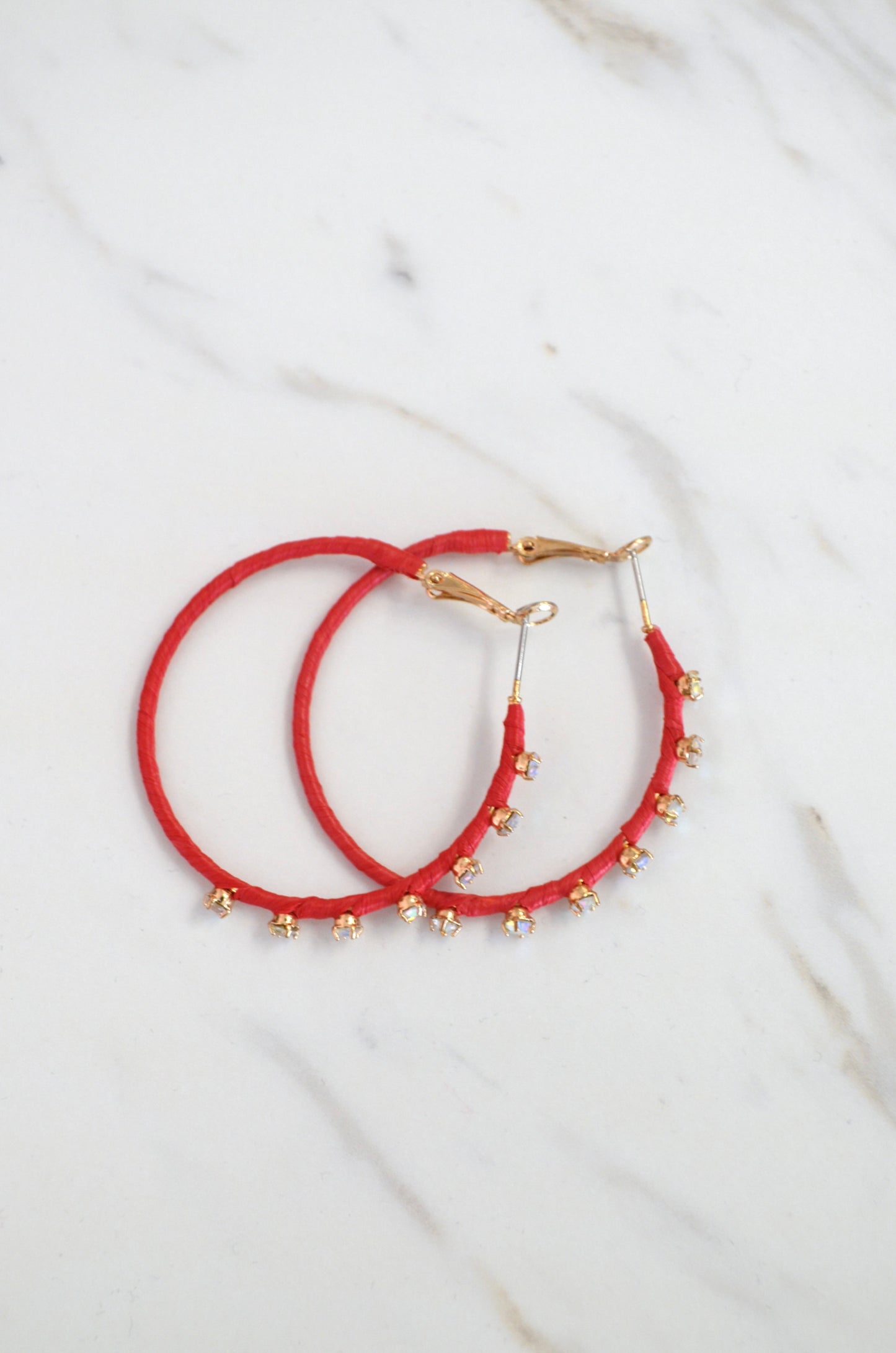 Raffia Stud Hoops