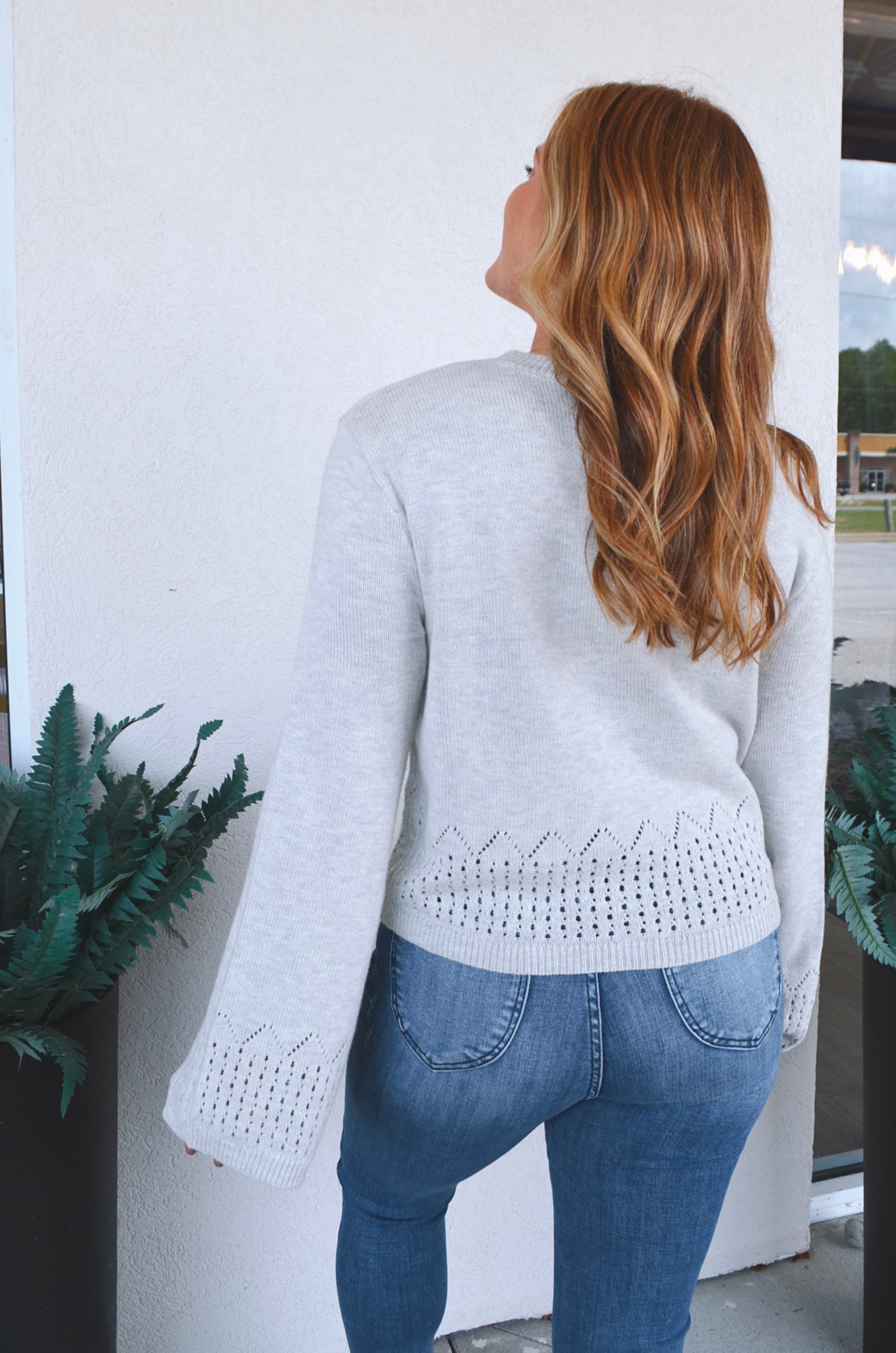 Elsie Eyelet Sweater