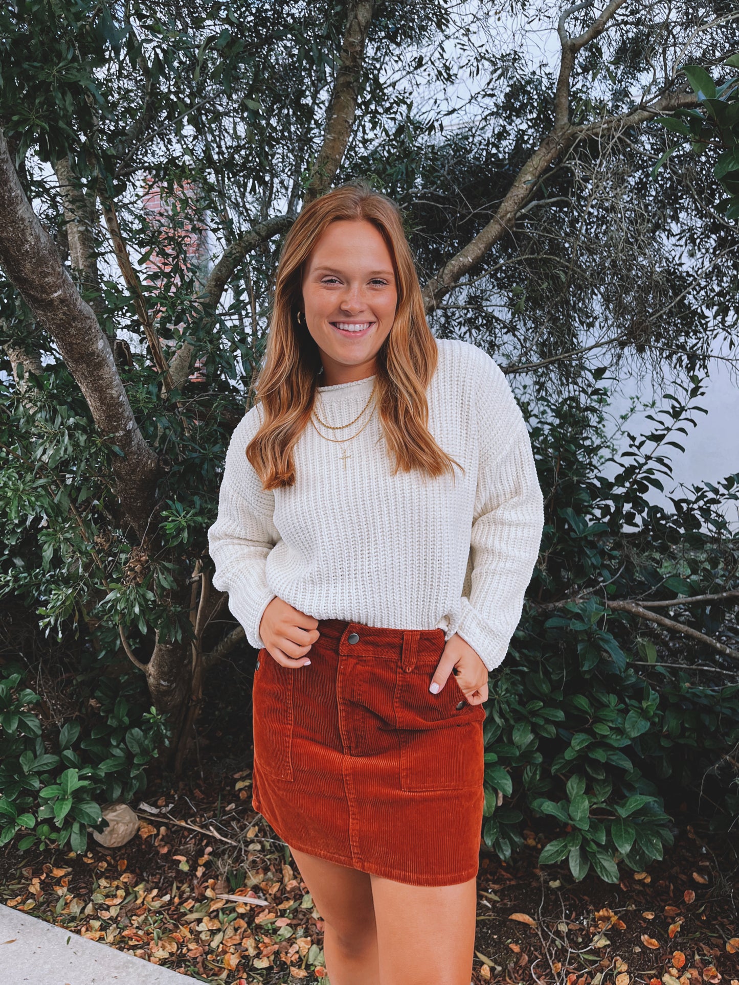 Kacie Corduroy Skirt