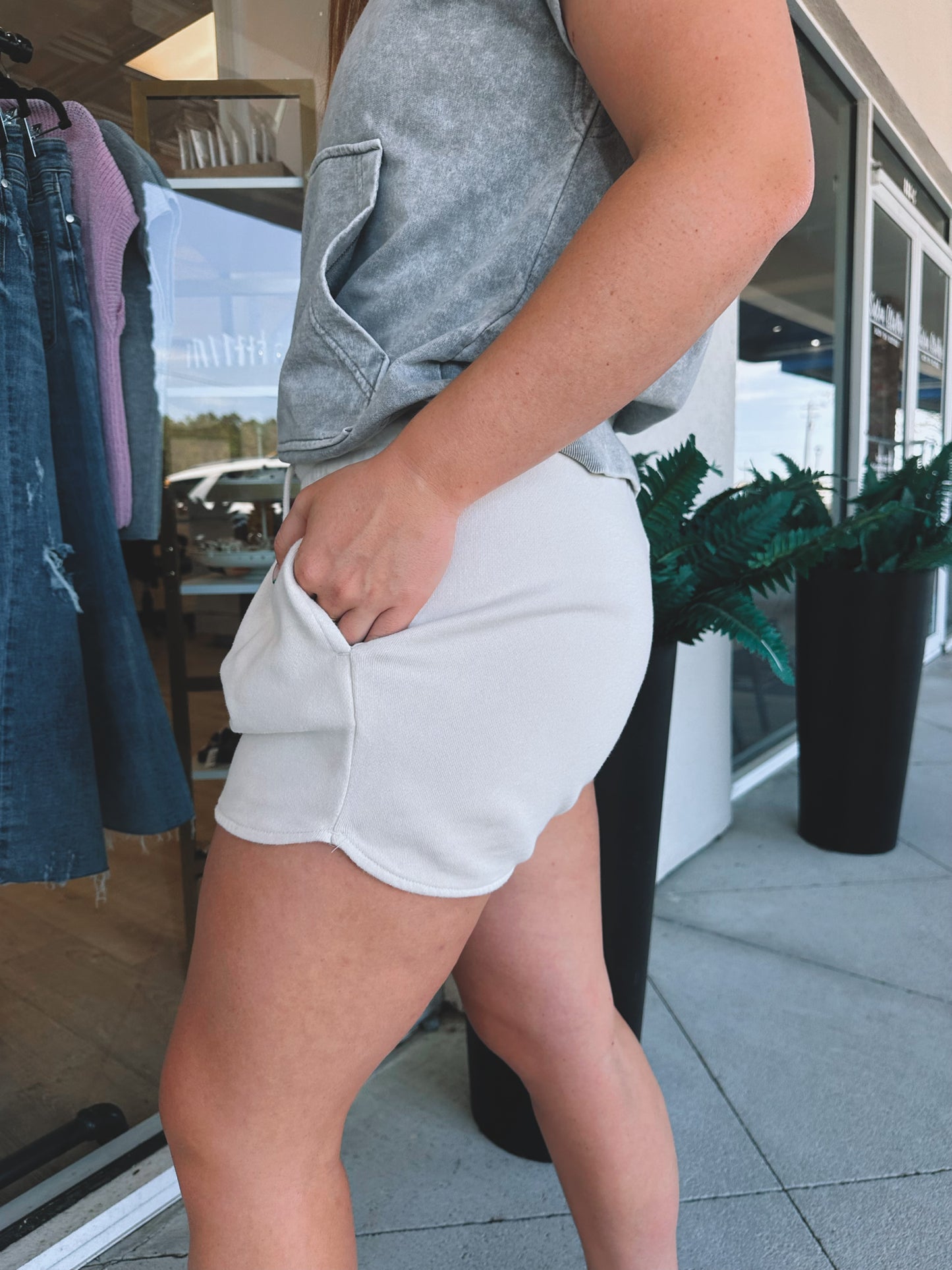 Dolphin Hem Shorts