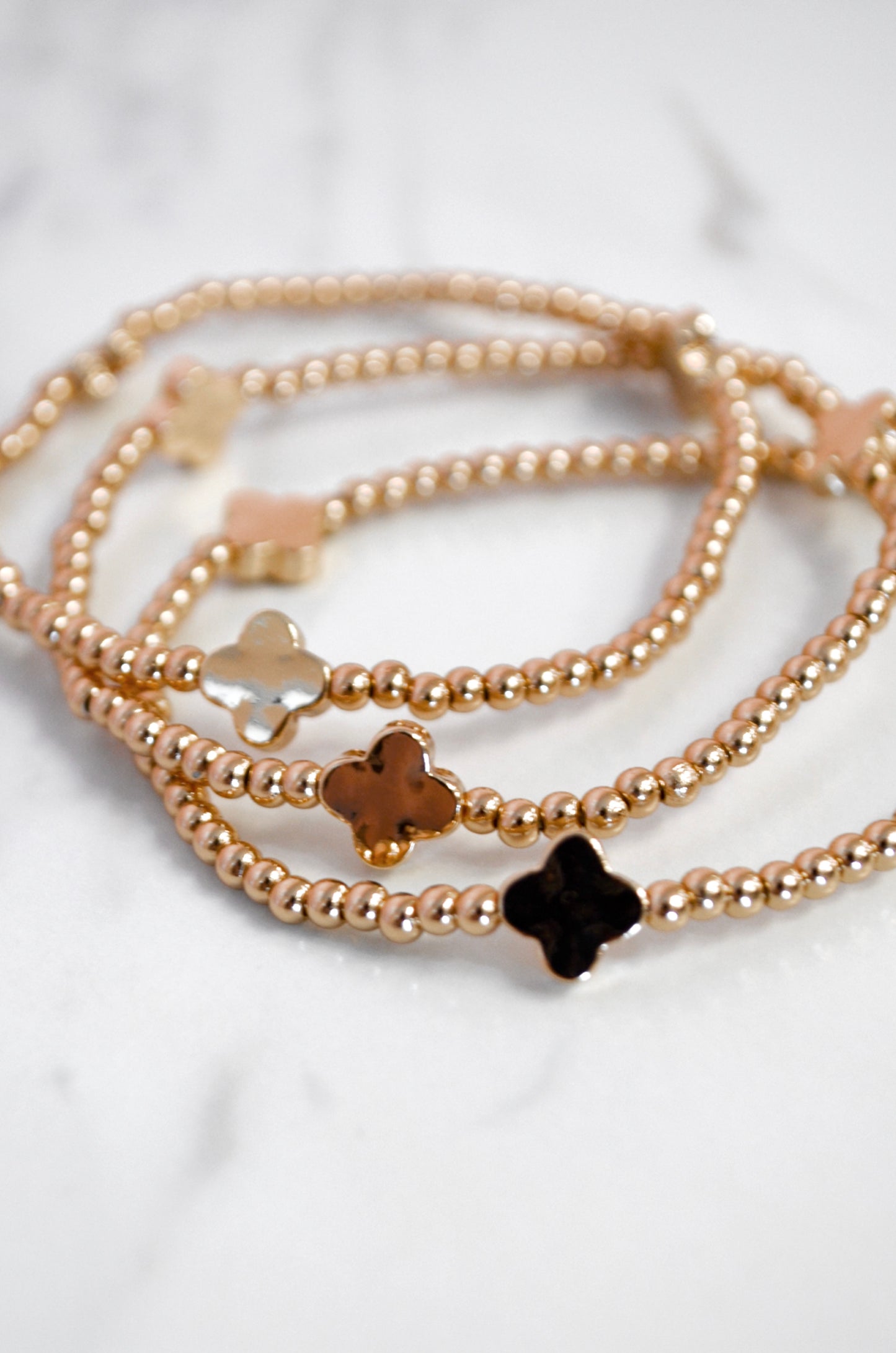 Cassie Clover Bracelet Set - Boutique EllaPar
