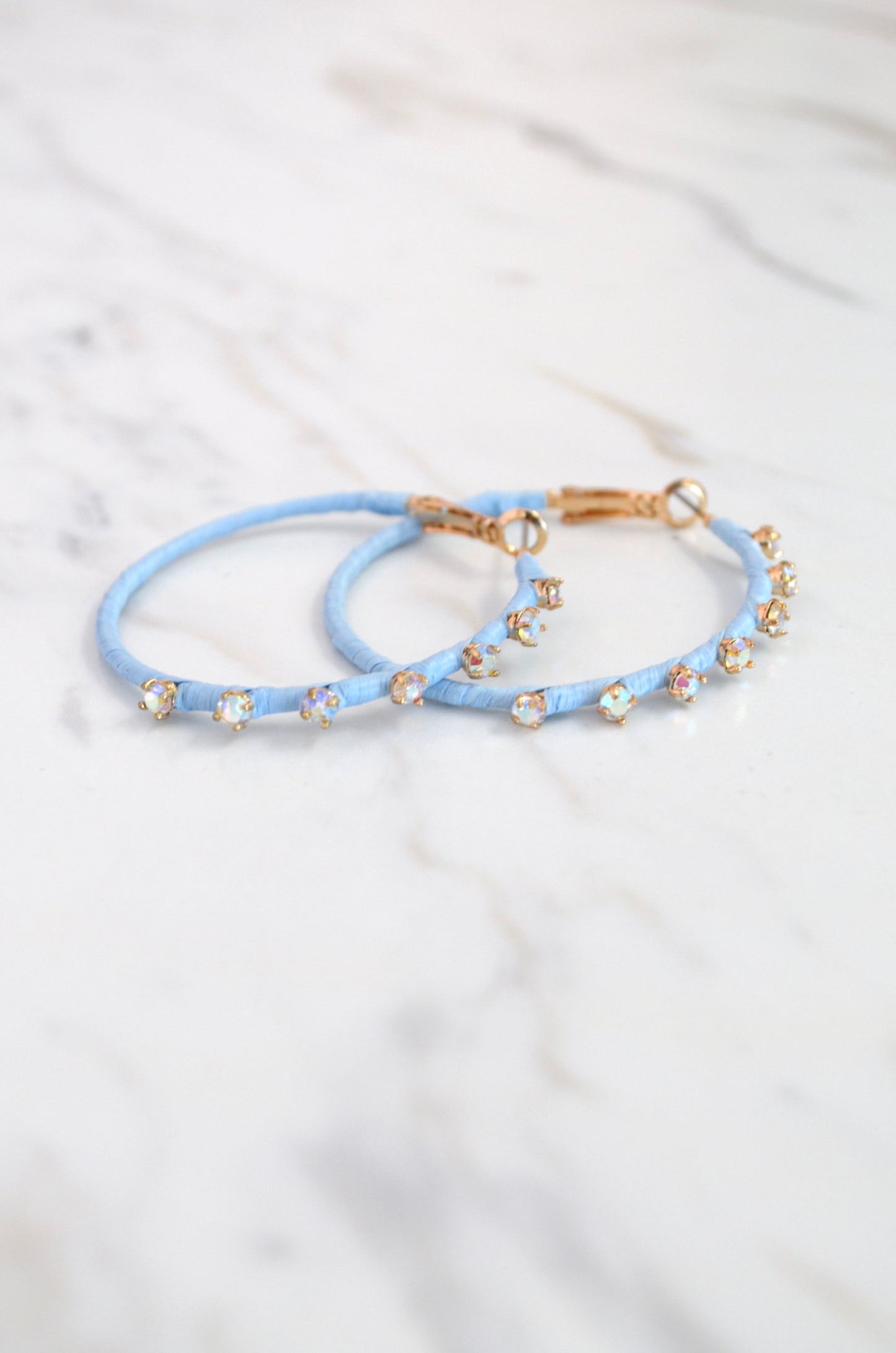 Raffia Stud Hoops