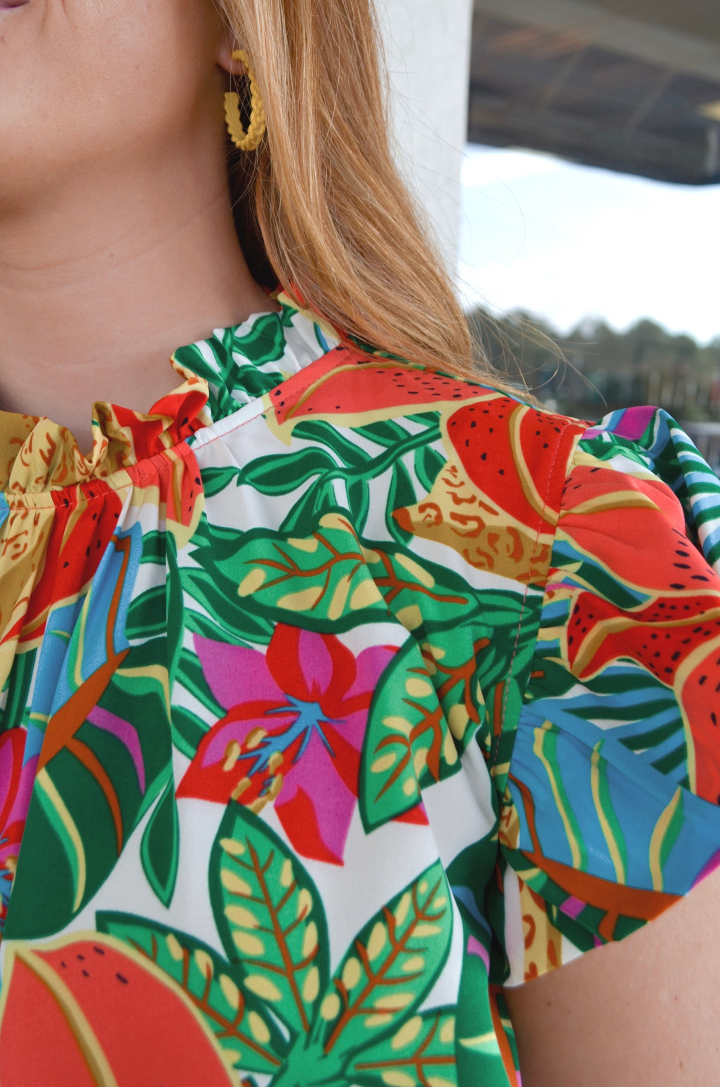 Josie Ruffle Sleeve Top