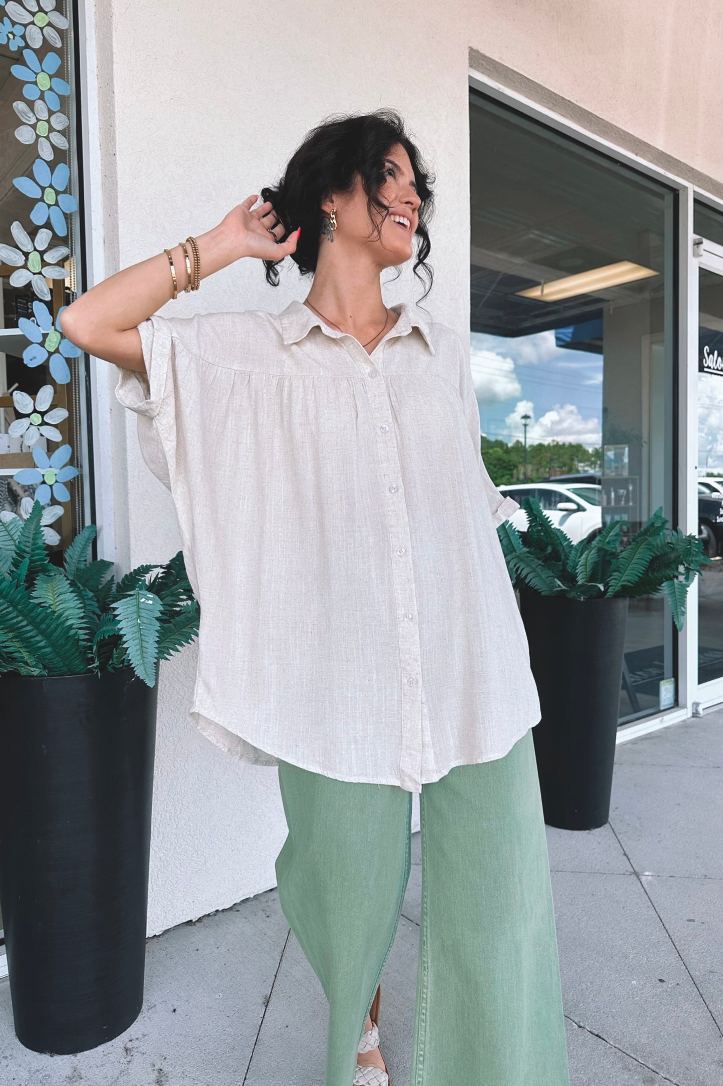 Kyler Button-Up Top