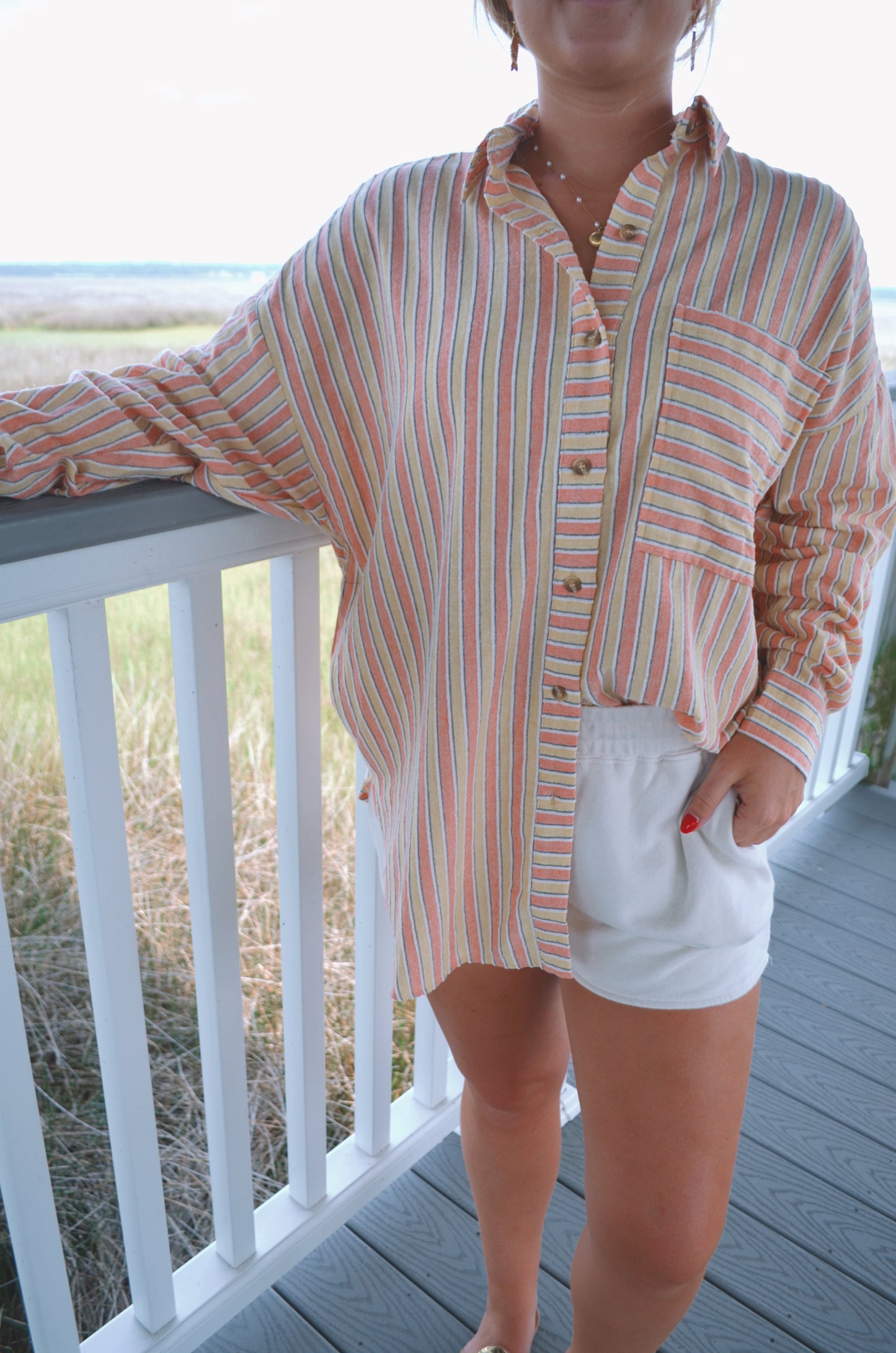 Tristyn Striped Button-Down