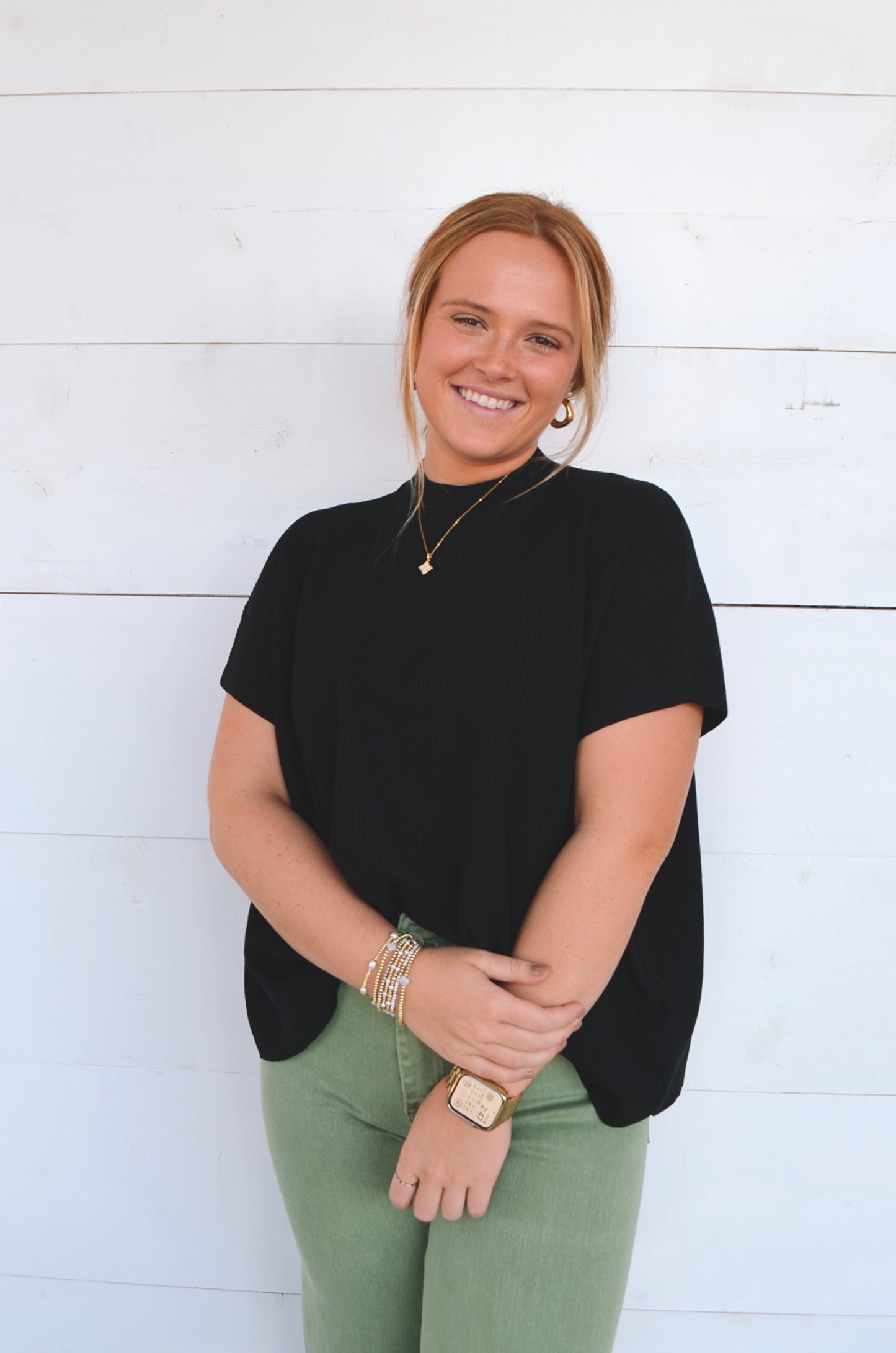 Kristy Mock Neck Top