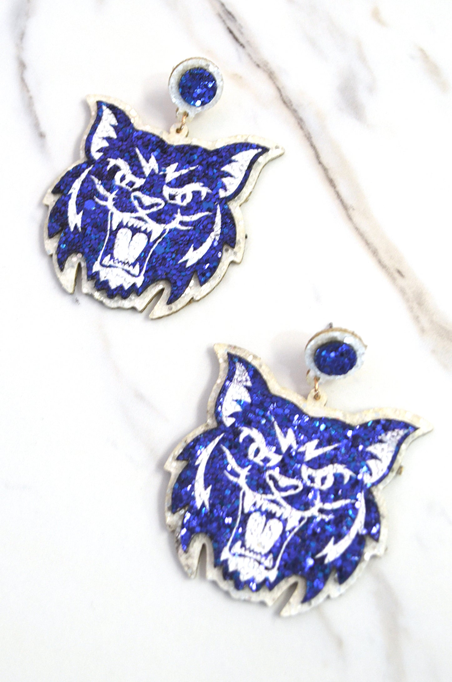 Glitter Wildcat Dangles