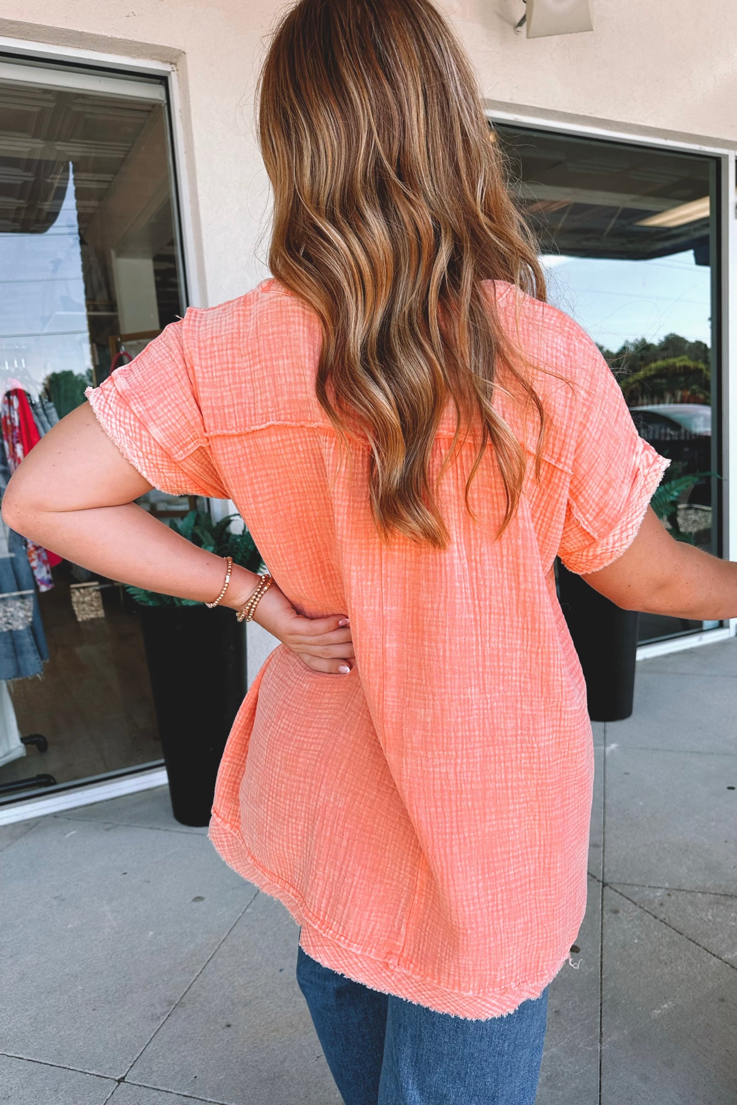 Gabby Gauze Top