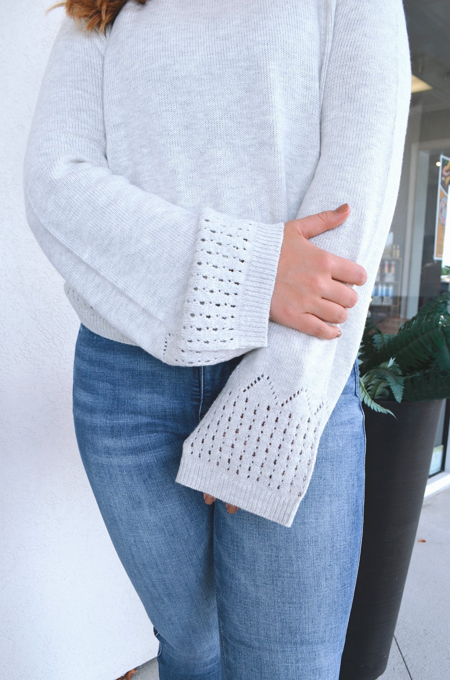 Elsie Eyelet Sweater