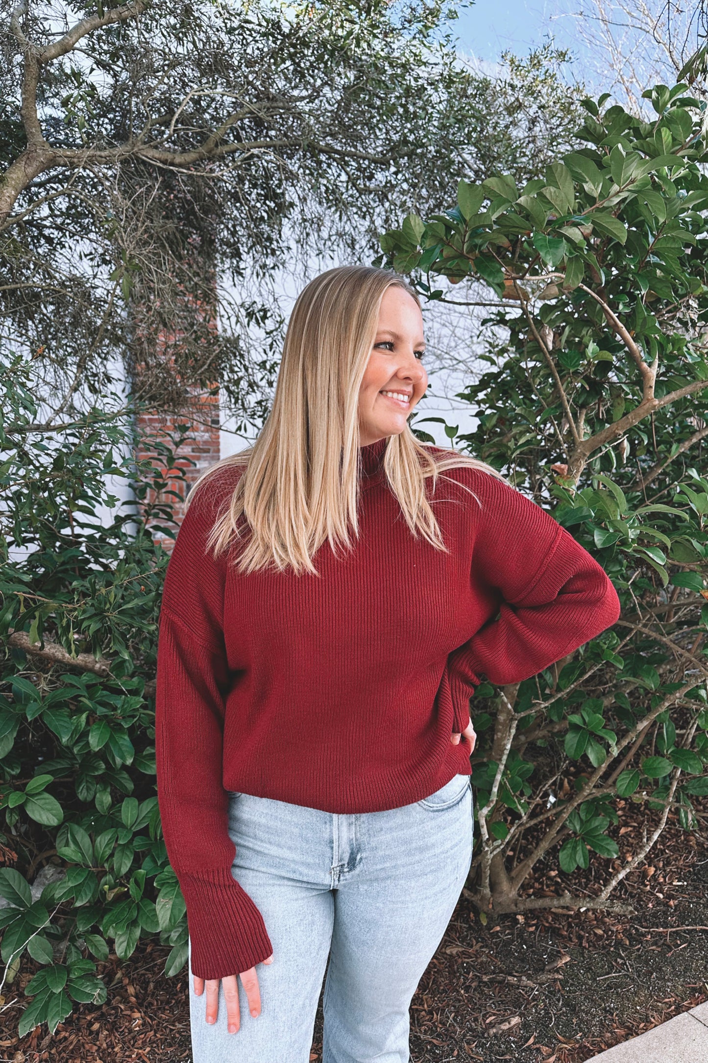 Nessa Mock-Neck Sweater