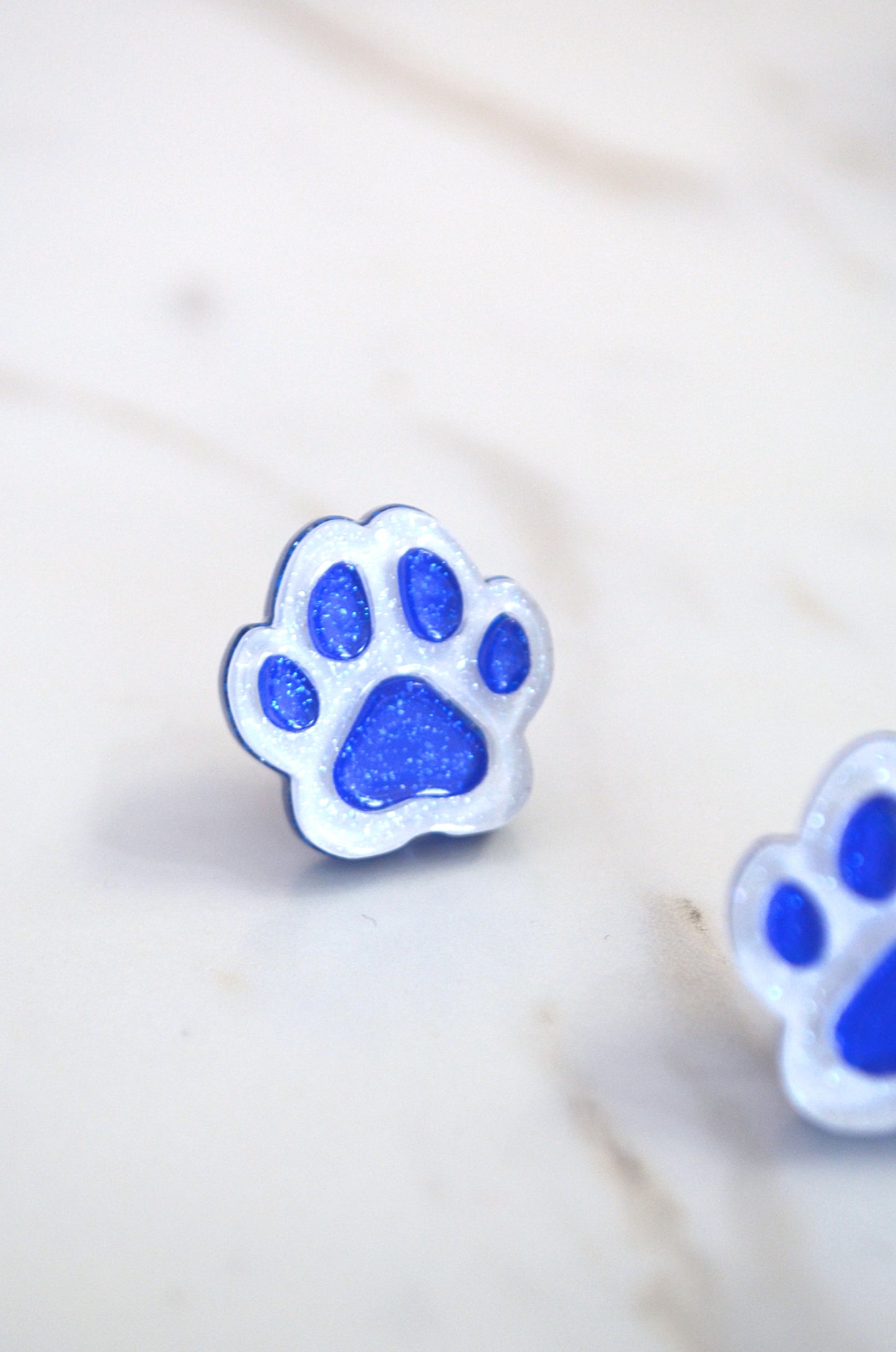2-Tone Paw Studs
