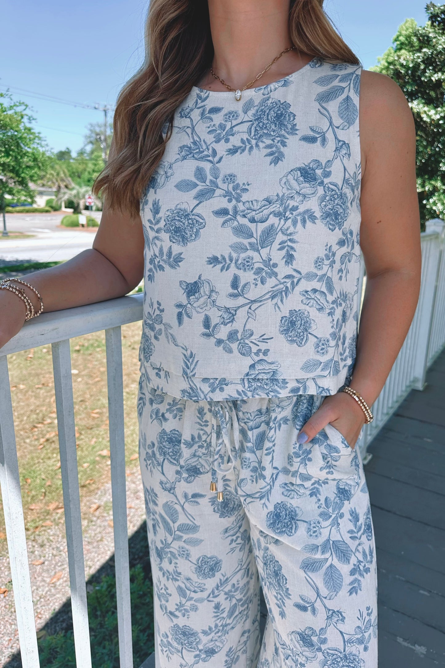 Mykonos Linen Tank