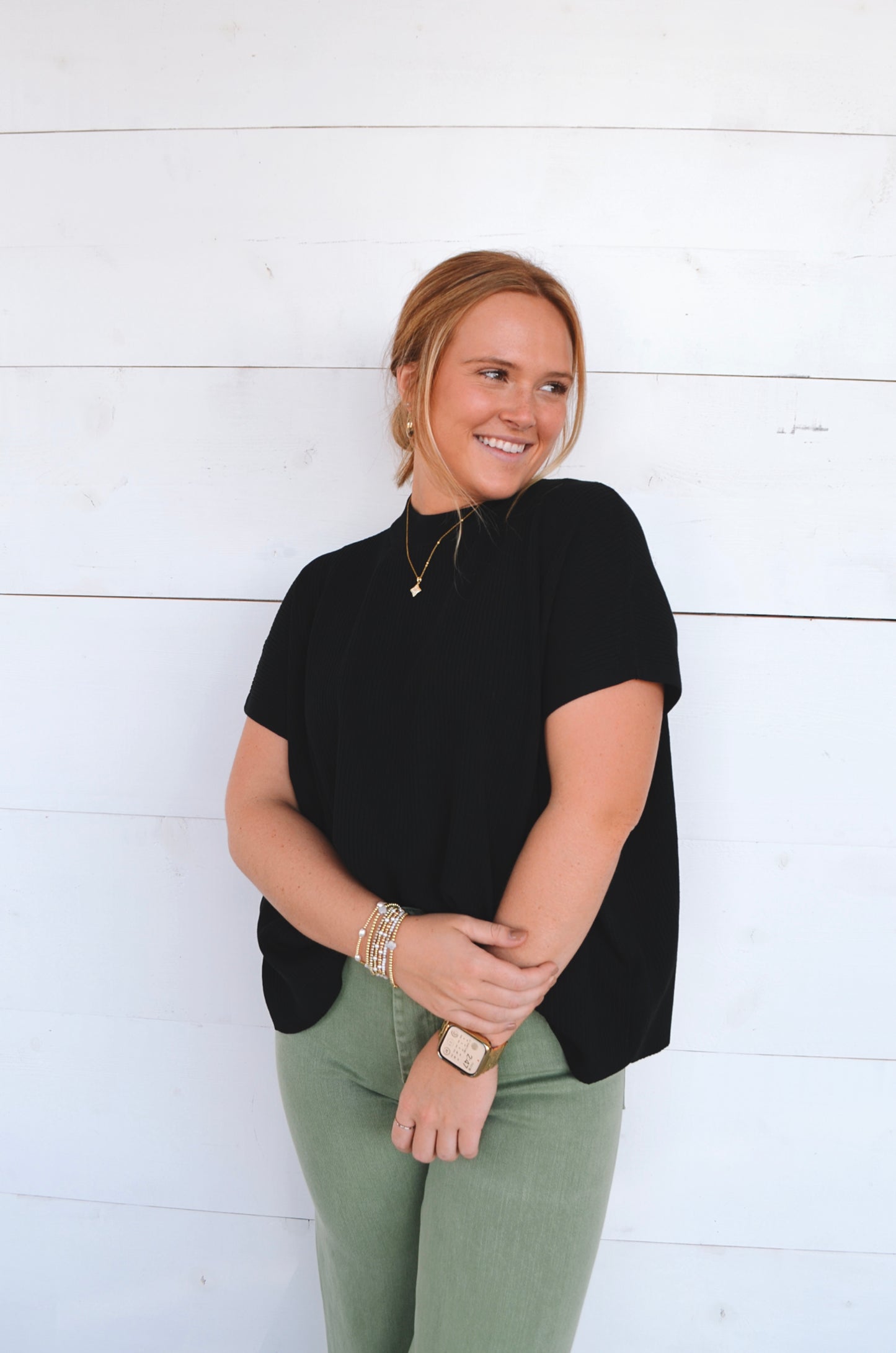 Kristy Mock Neck Top