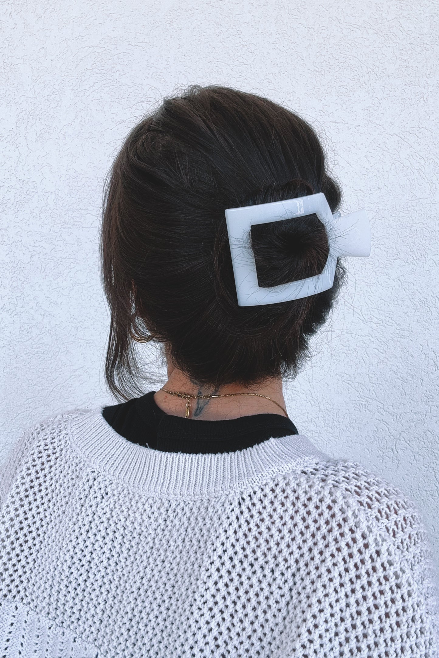 Square Teletie Flat Clip