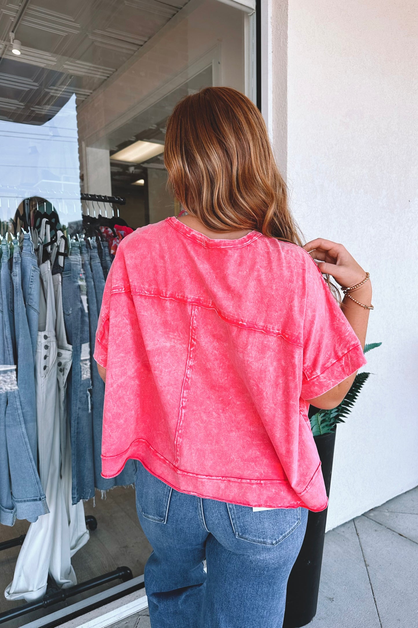Crinkle Washed Tee