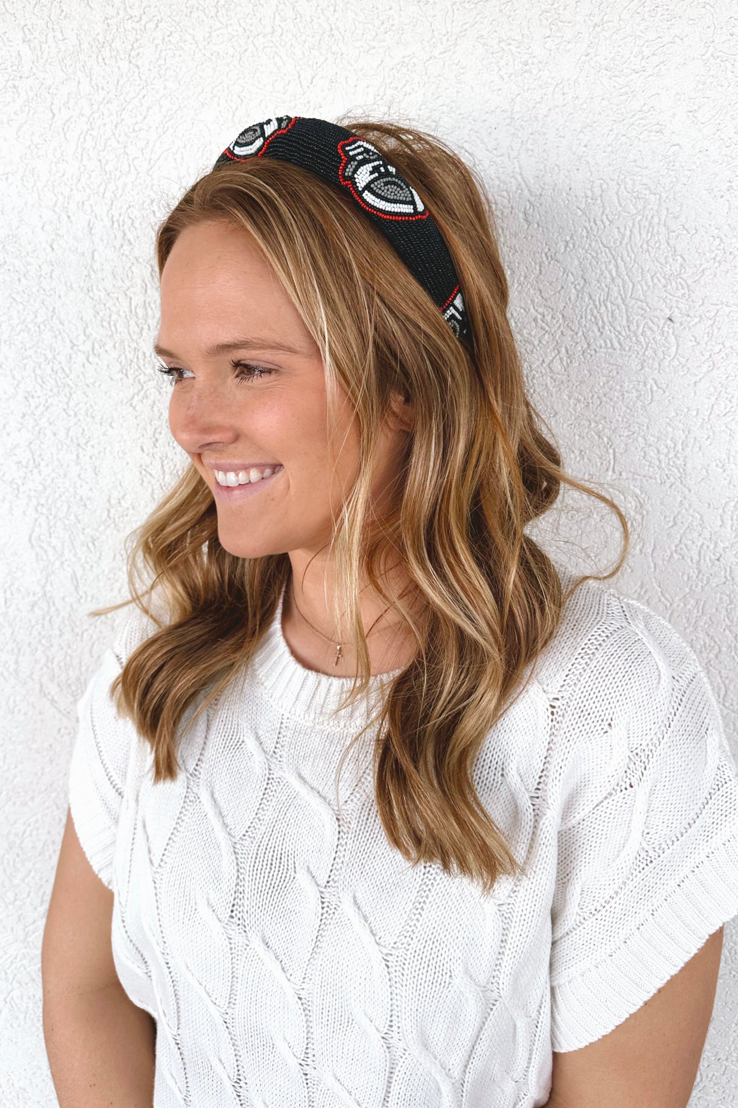 Beaded UGA Headband