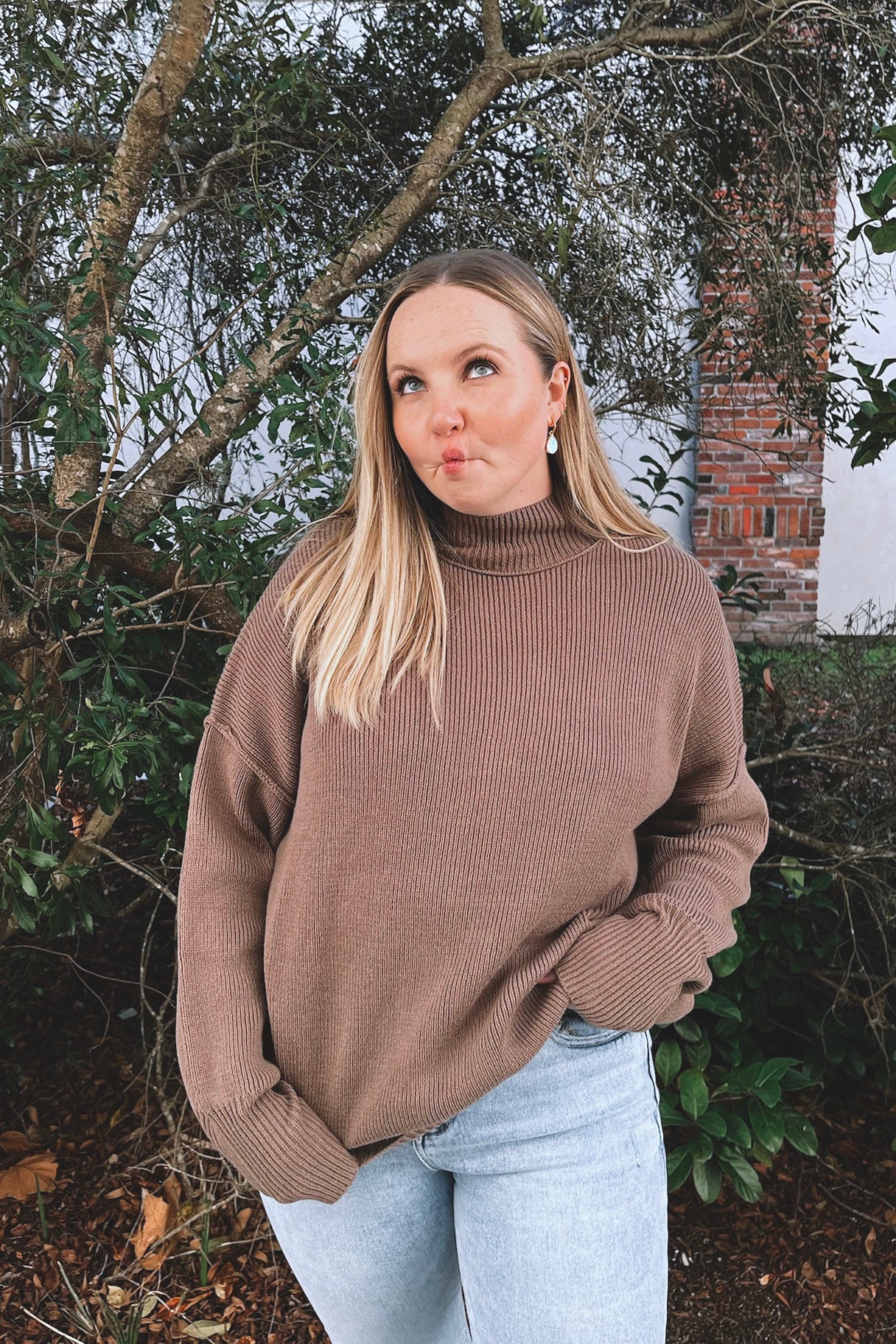 Nessa Mock-Neck Sweater