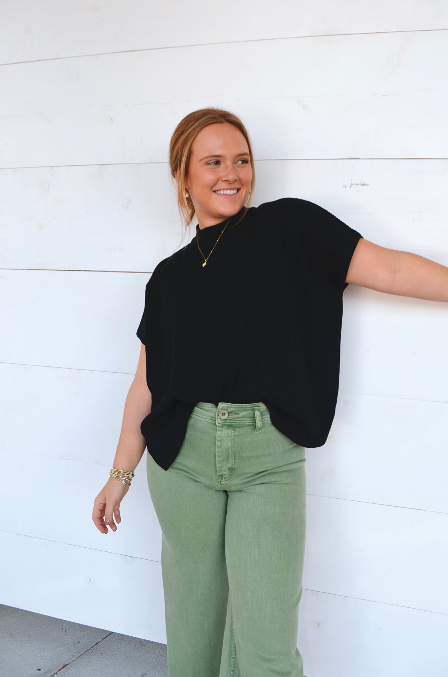 Kristy Mock Neck Top
