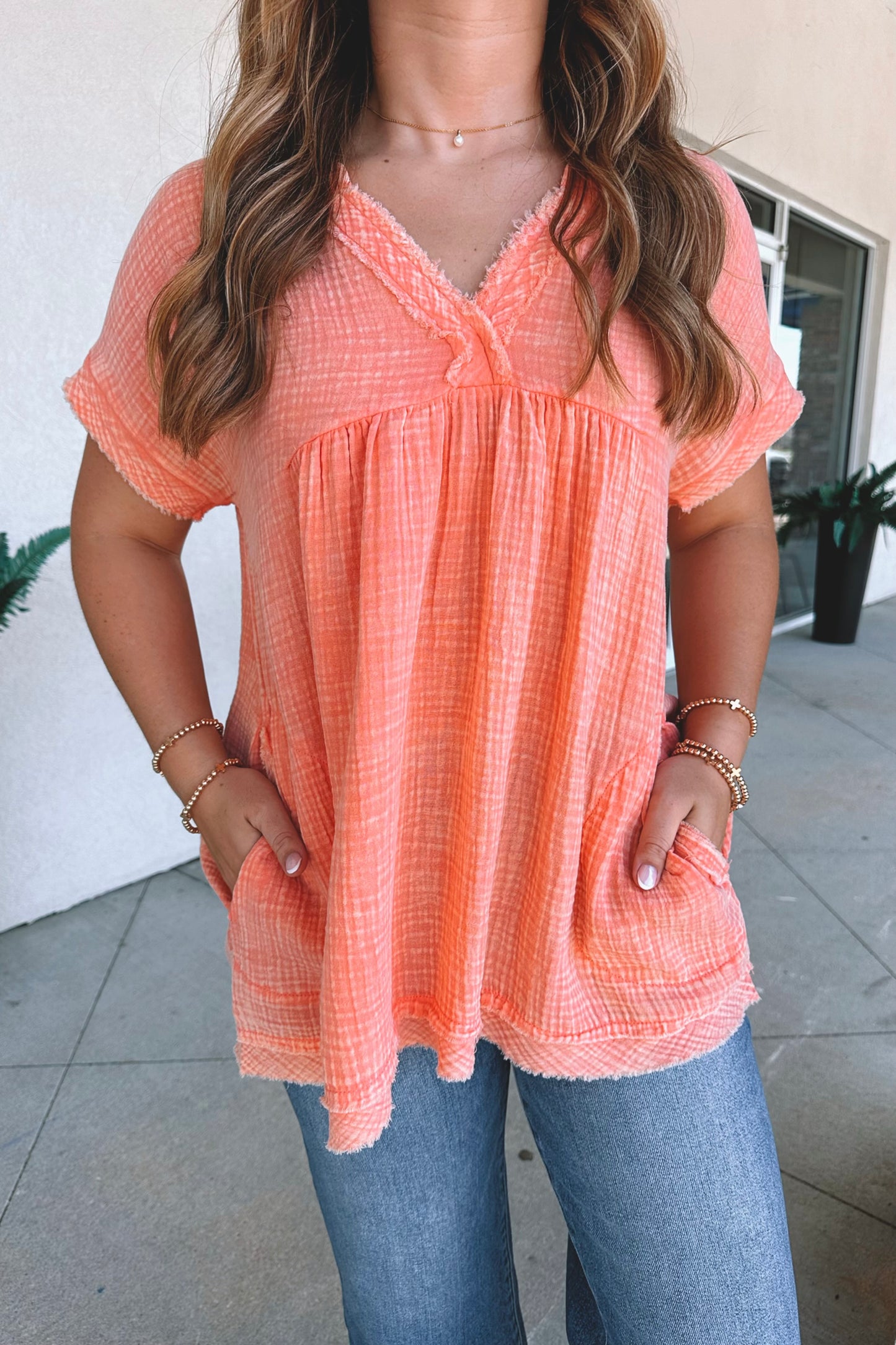 Gabby Gauze Top
