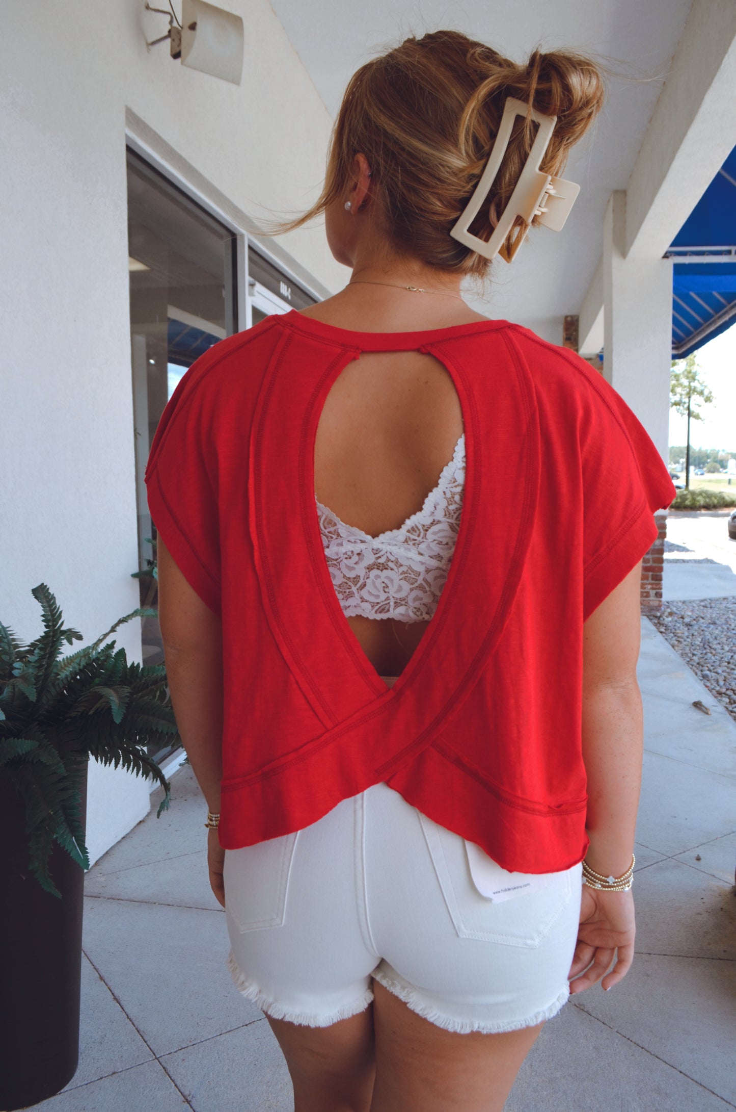 Leila Open-Back Tee
