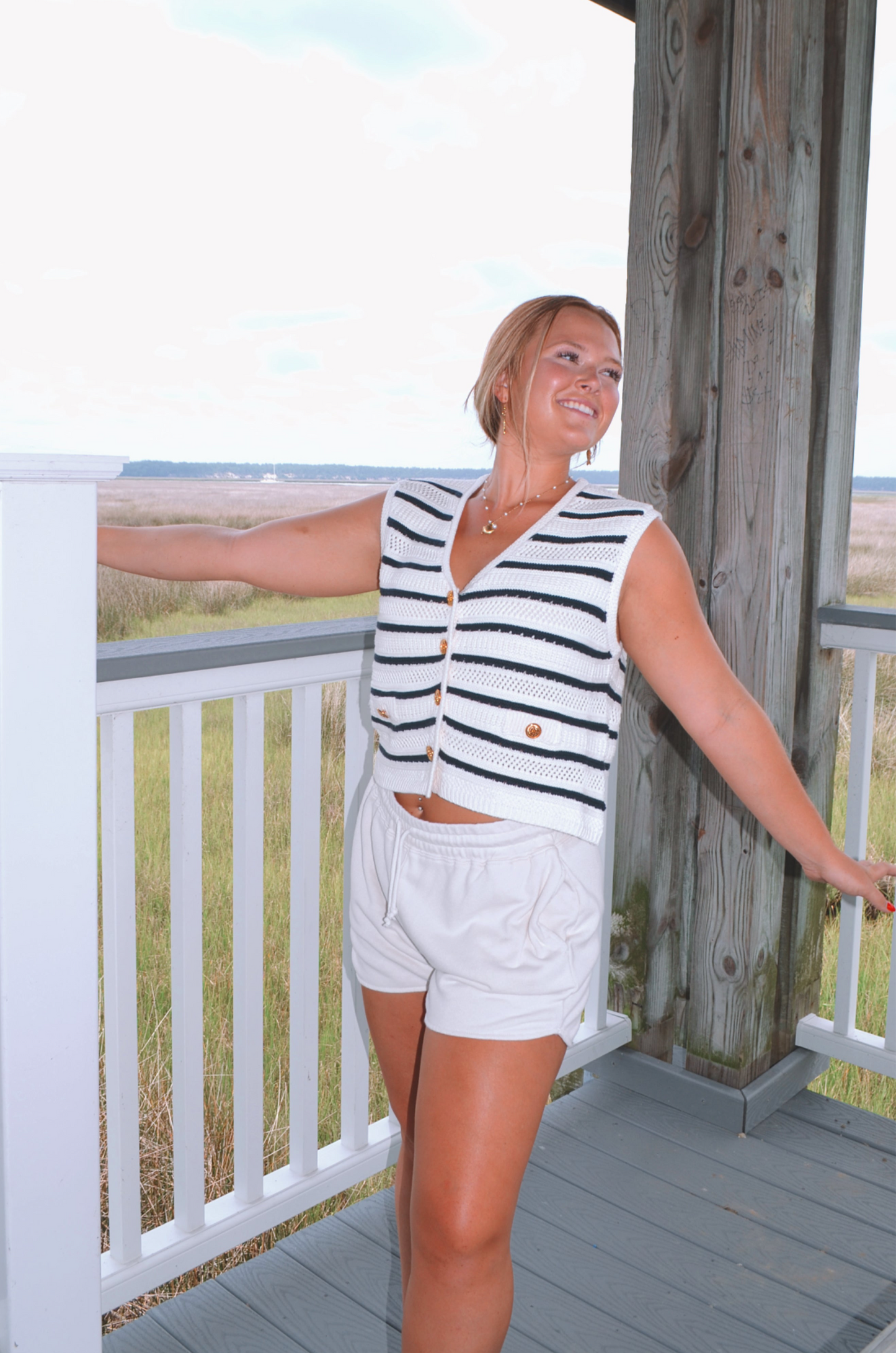 High Seas Striped Vest