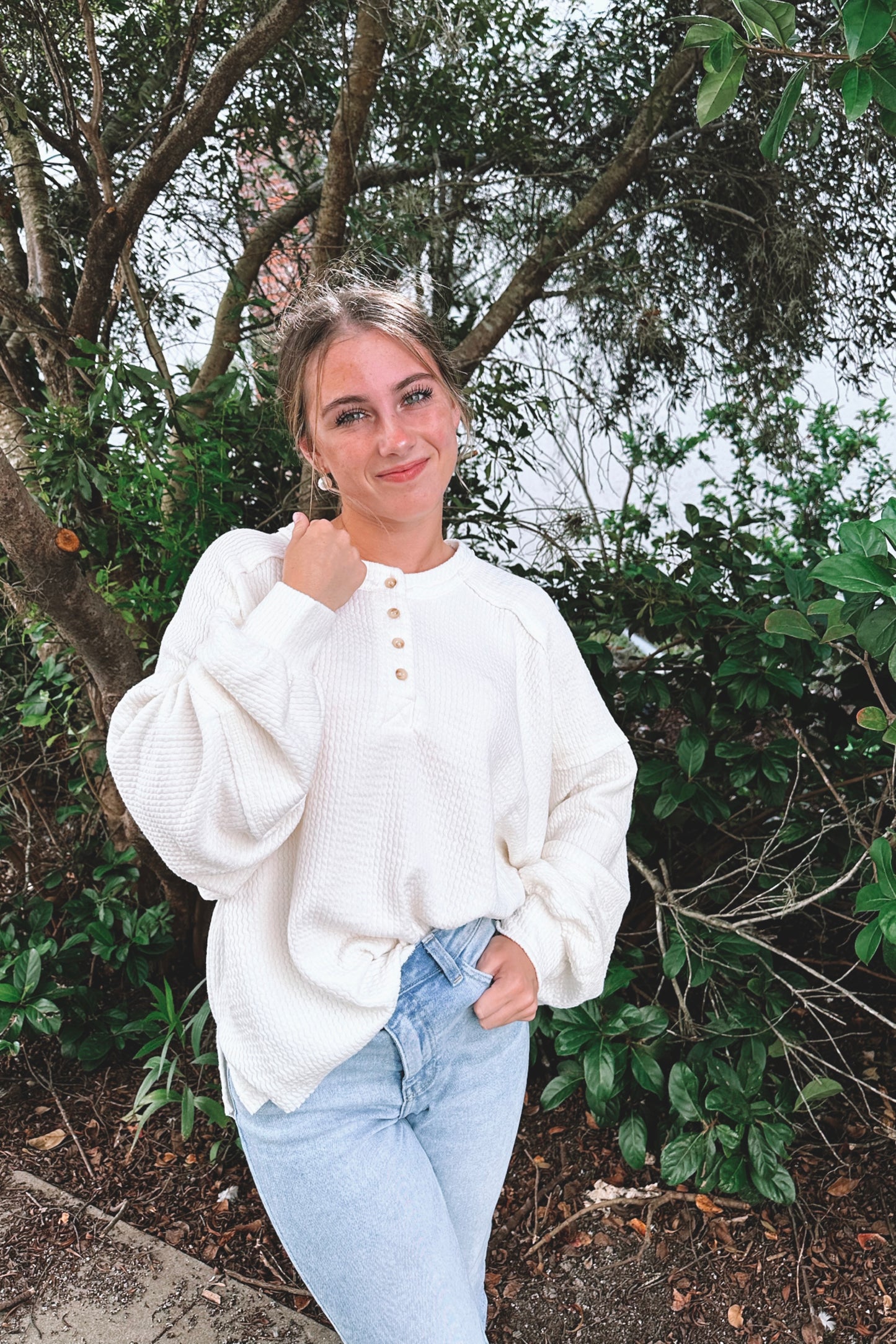 Relaxed Henley Top