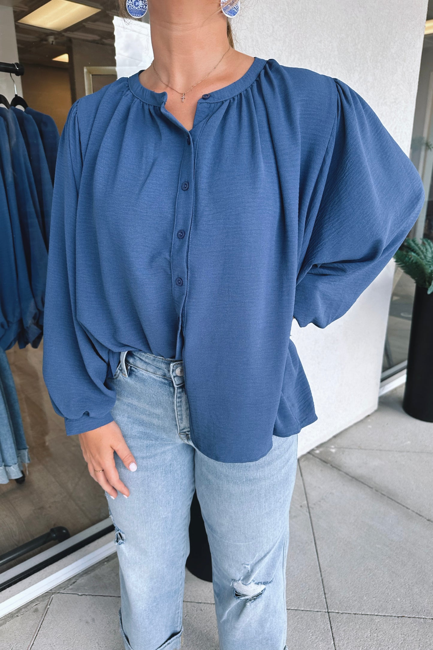 Eloise Button-Up Blouse