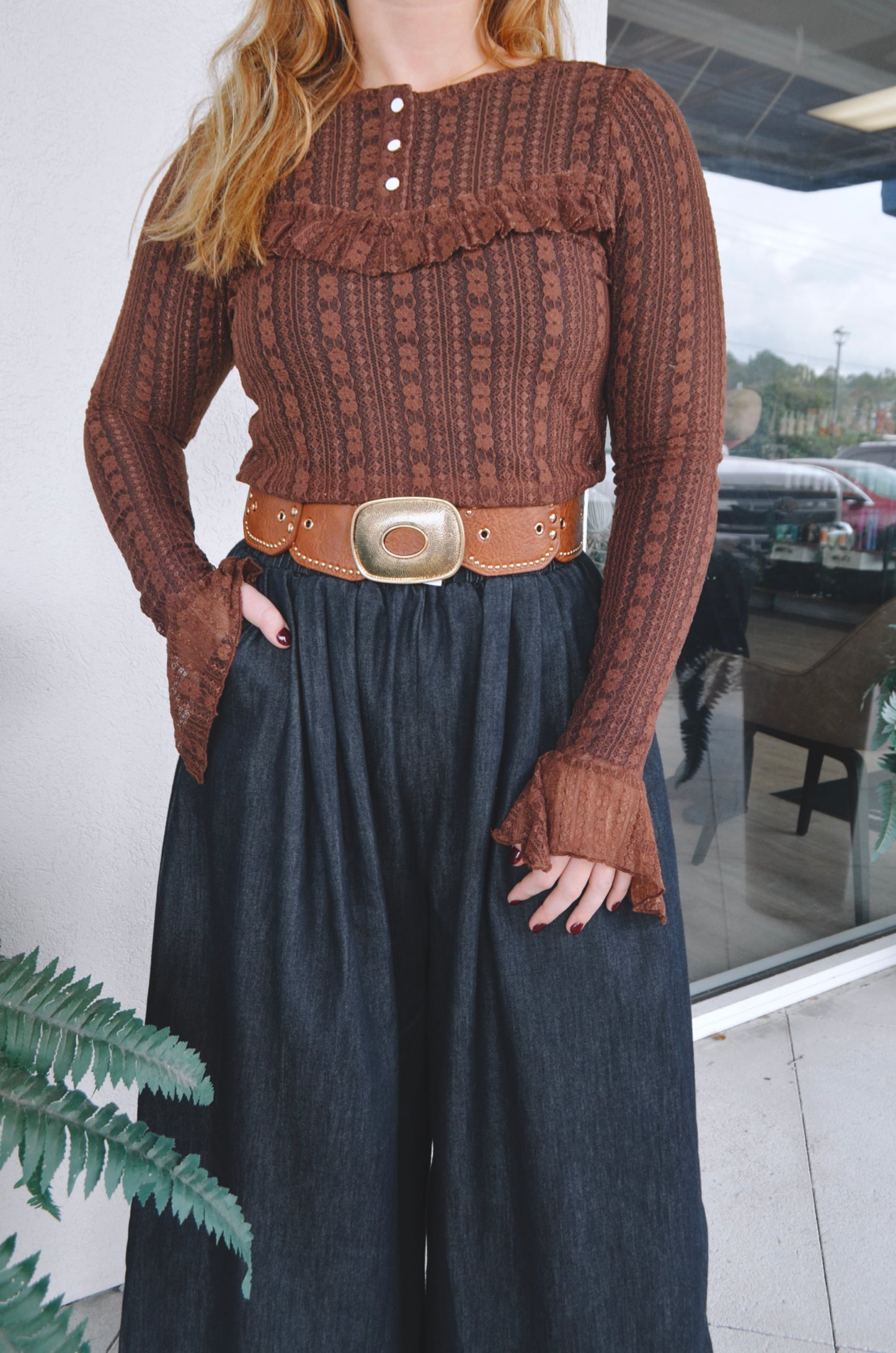 Studded Western Belt