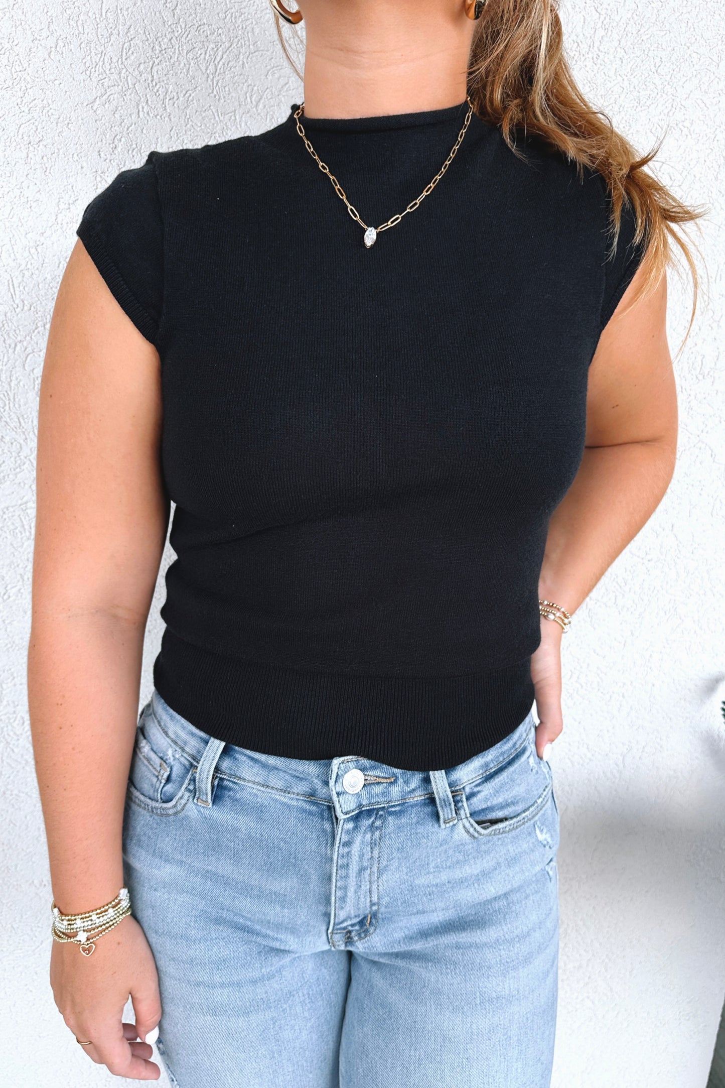 Charlene Cap-Sleeve Top