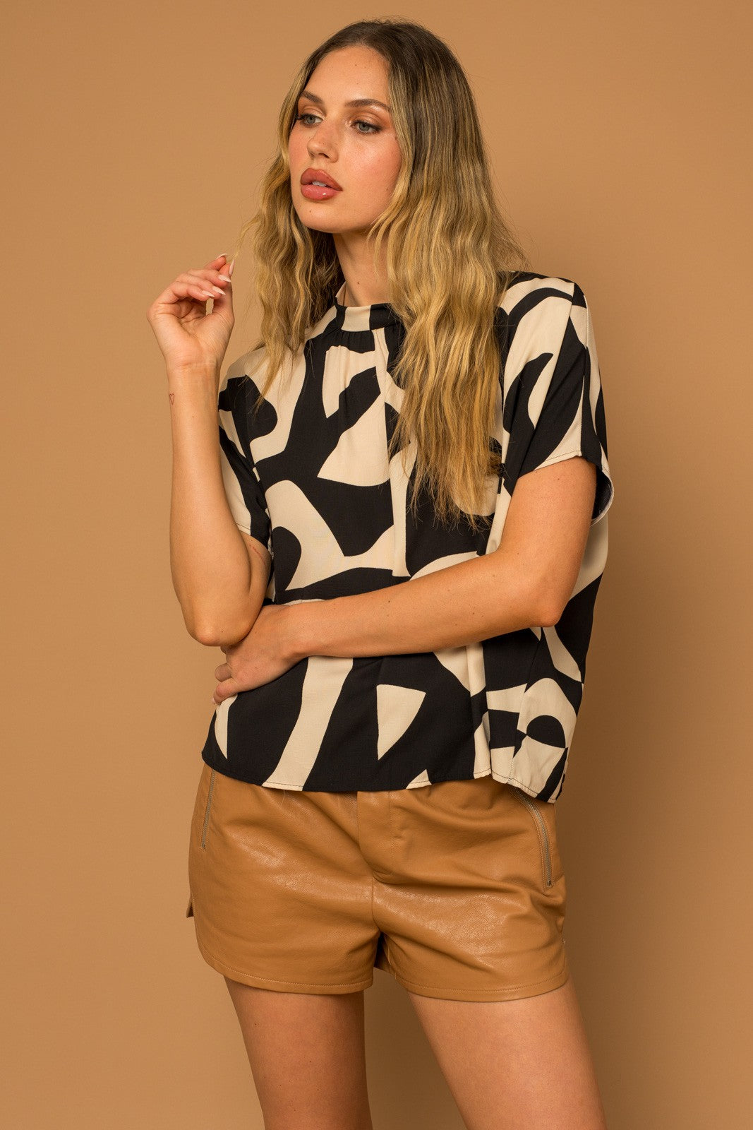 Aria Abstract Blouse