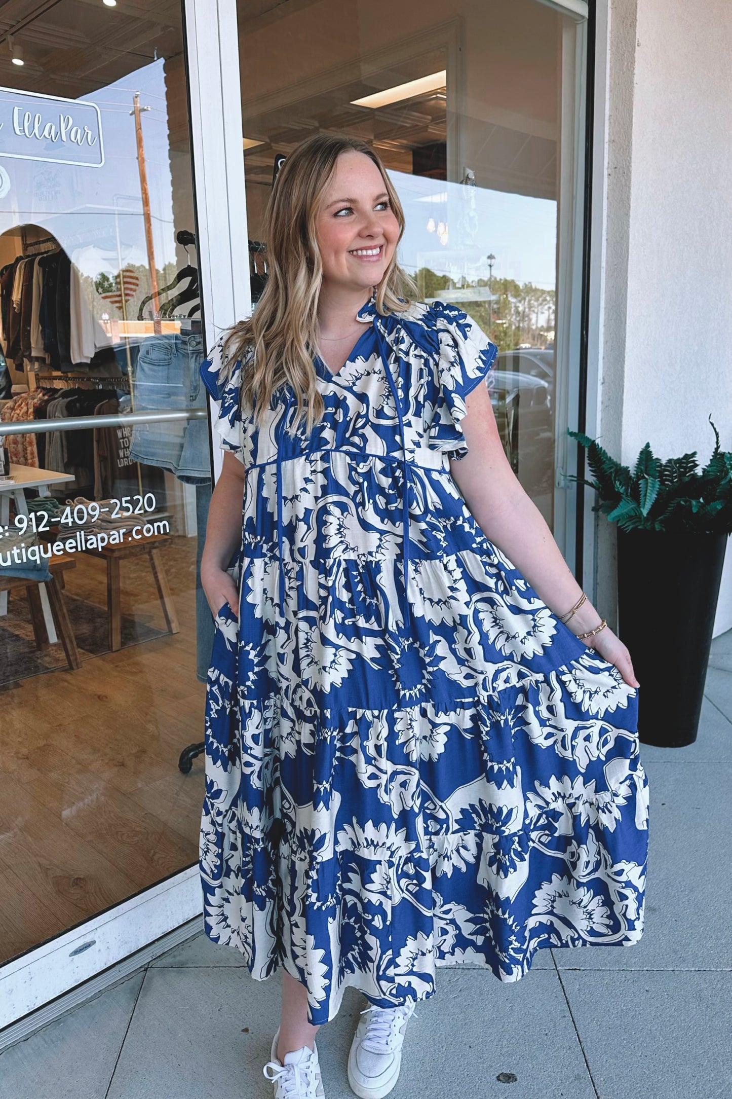 Flutter Midi Dress