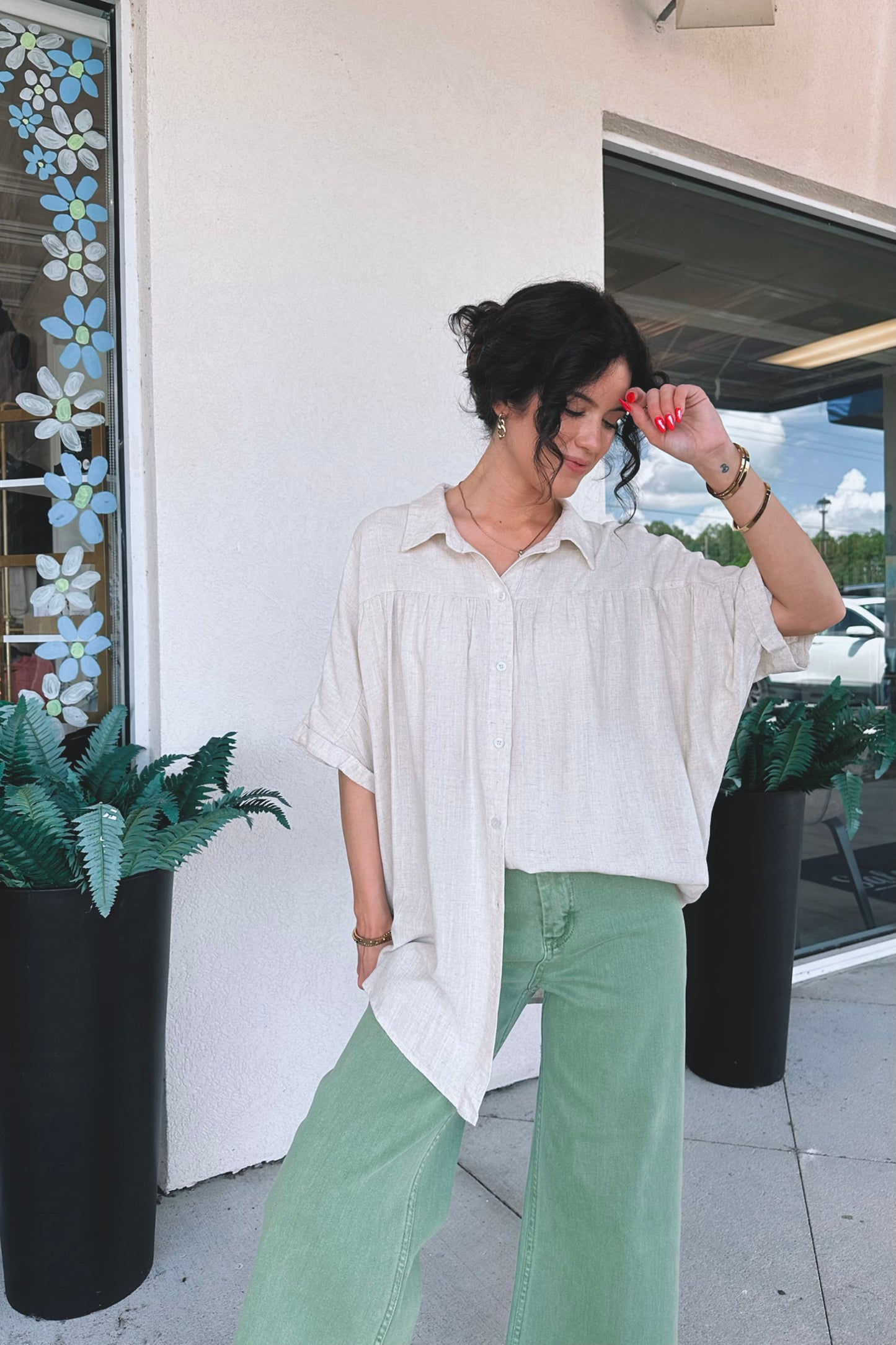 Kyler Button-Up Top