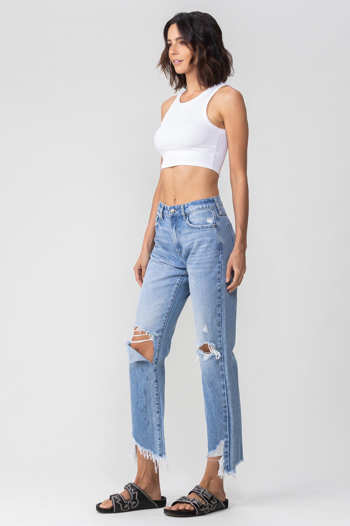 Bella Frayed Hem Jean