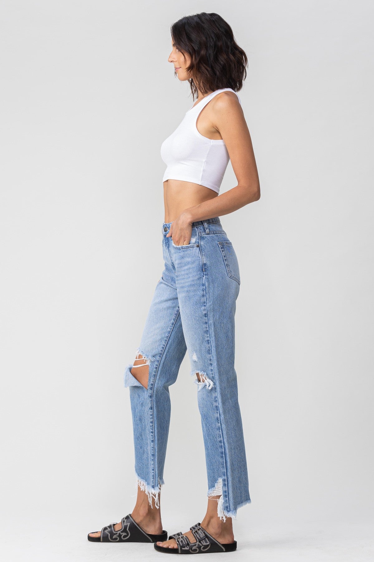 Bella Frayed Hem Jean