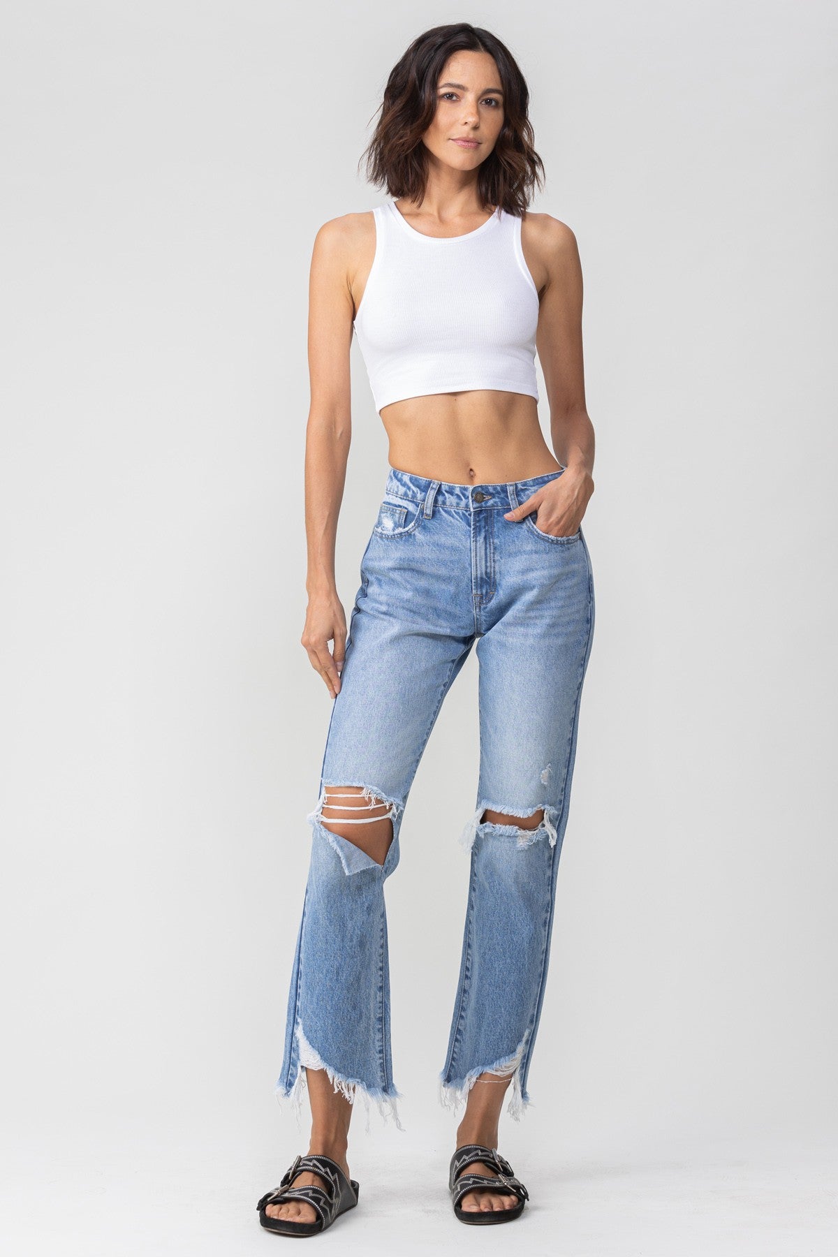 Bella Frayed Hem Jean